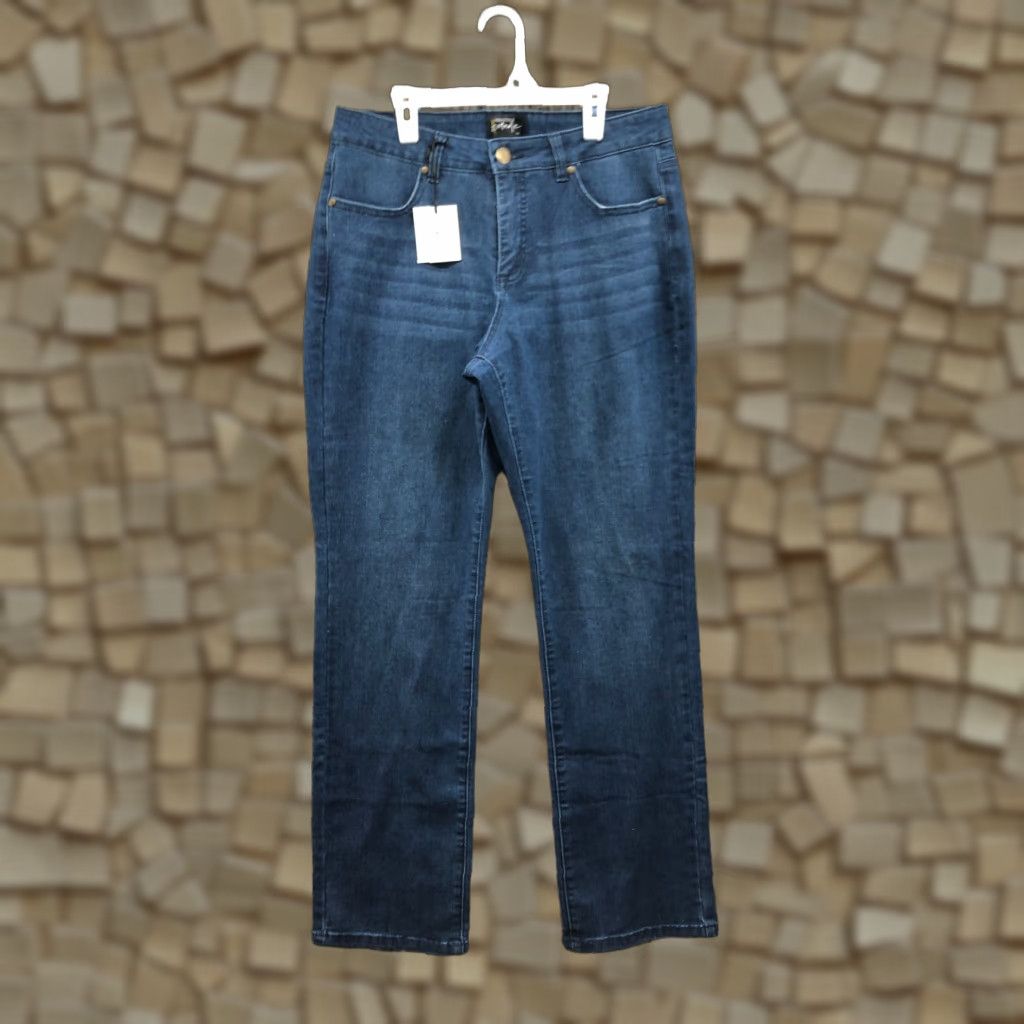 Vintage Measure & Made Jeans Womens 10 Mid Rise Dark Wash Blue Denim Jeans Size 32" / US 10 / IT 46 - 1 Thumbnail