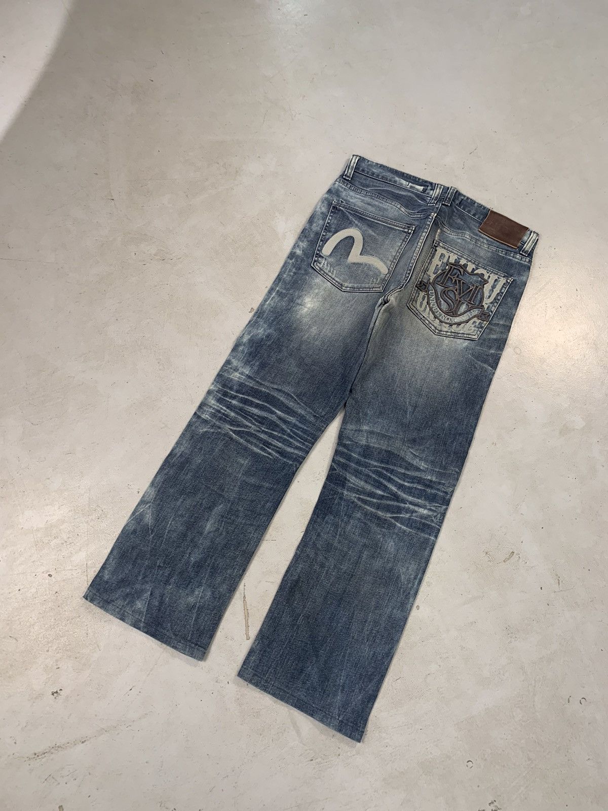 Japanese Brand Vintage Evisu inspired emboridered denim Size US 34 / EU 50 - 1 Thumbnail
