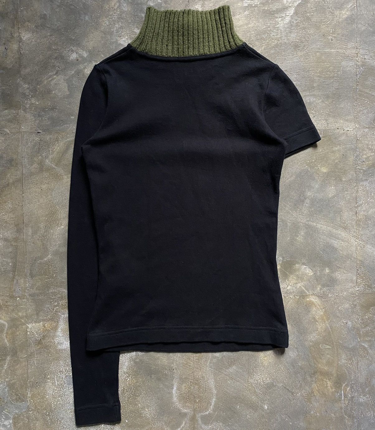 W&LT SS98 Mock Neck Knit Shirt Size S / US 4 / IT 40 - 4 Thumbnail