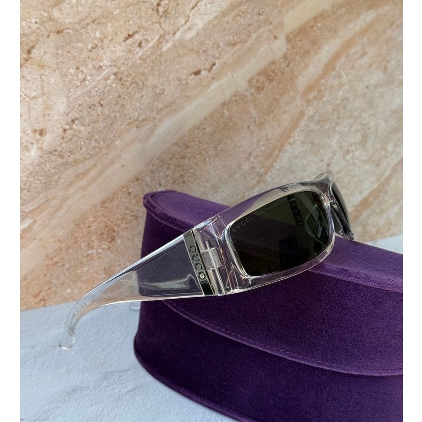 Gucci NEW Gucci GG1492SA Transparent Shielded Mask Sunglasses $360 Size ONE SIZE - 1 Thumbnail