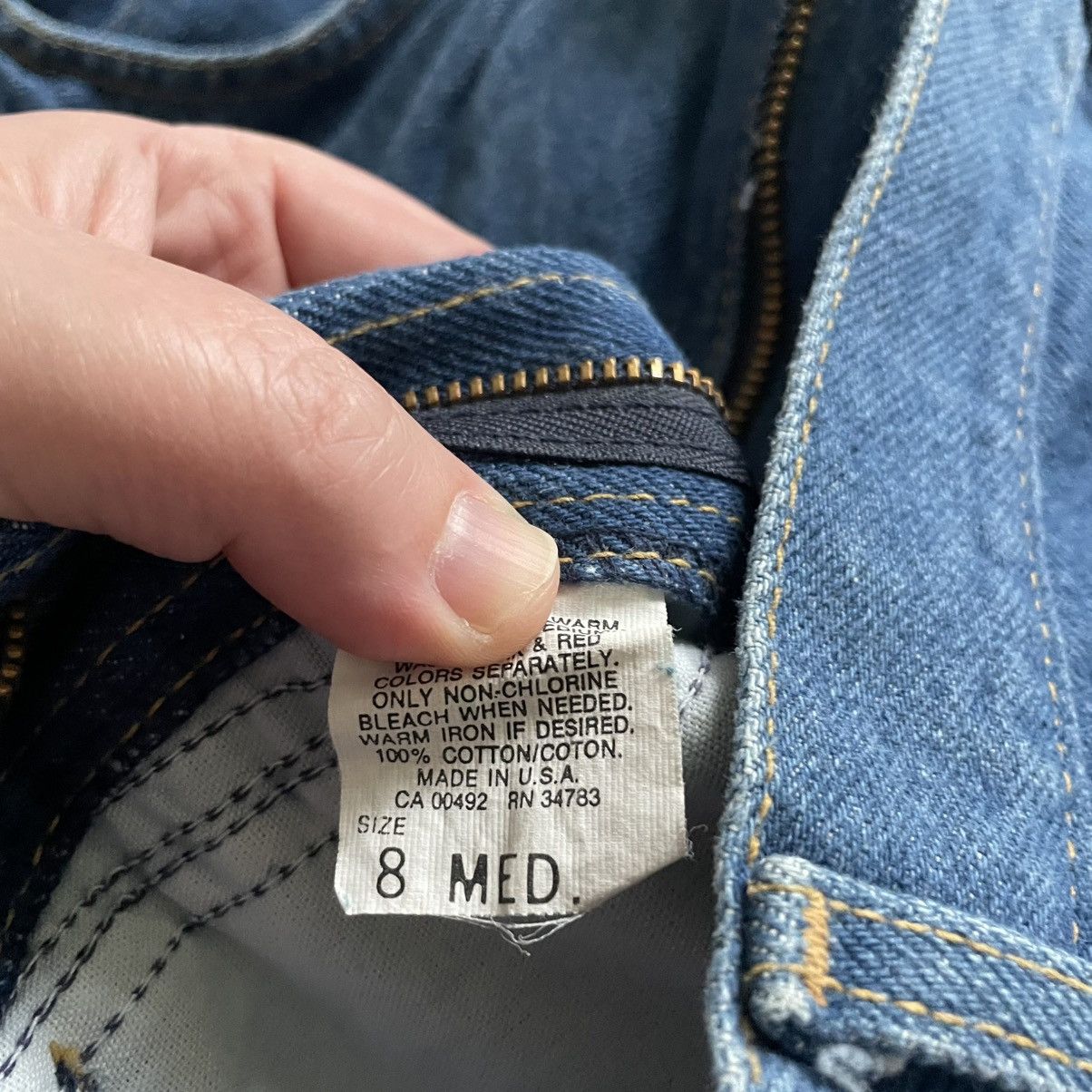 Lee NWT 90s Vintage Lee Sky Riders Blue Jeans High Waisted 8 Size 30" / US 8 / IT 44 - 5 Thumbnail