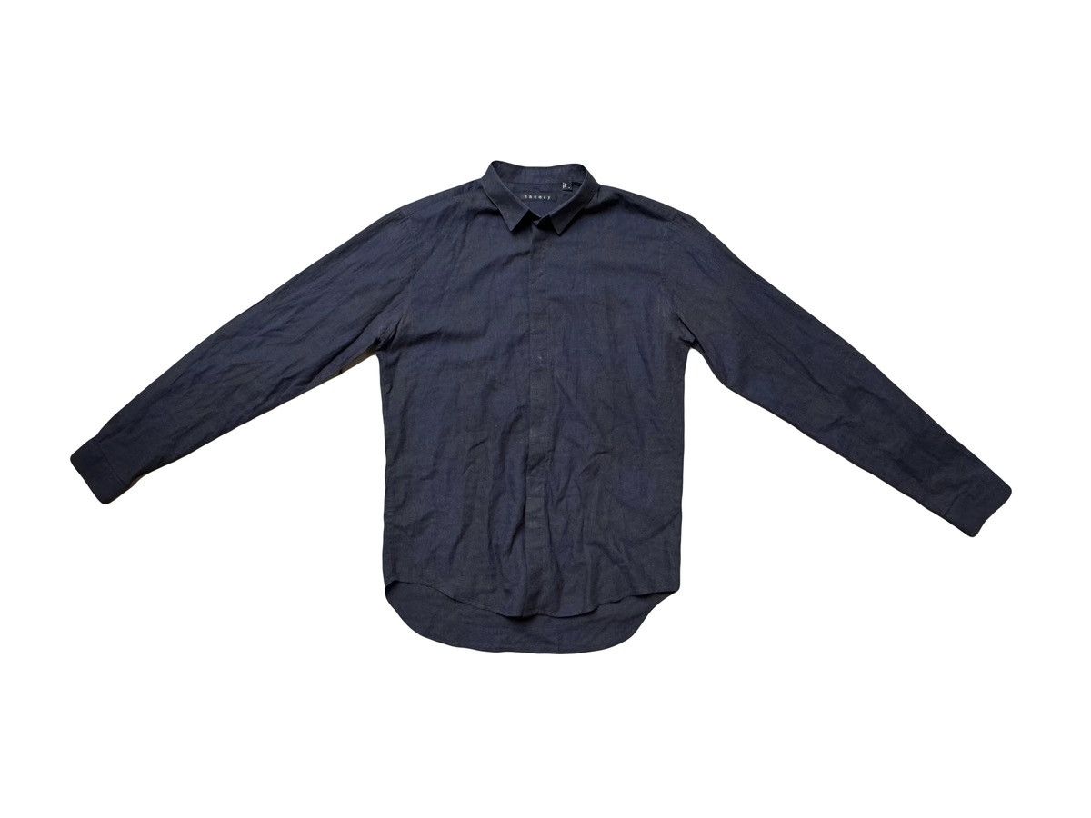 Theory Theory Button Up Shirt in Blue and Gray Size US S / EU 44-46 / 1 - 1 Thumbnail