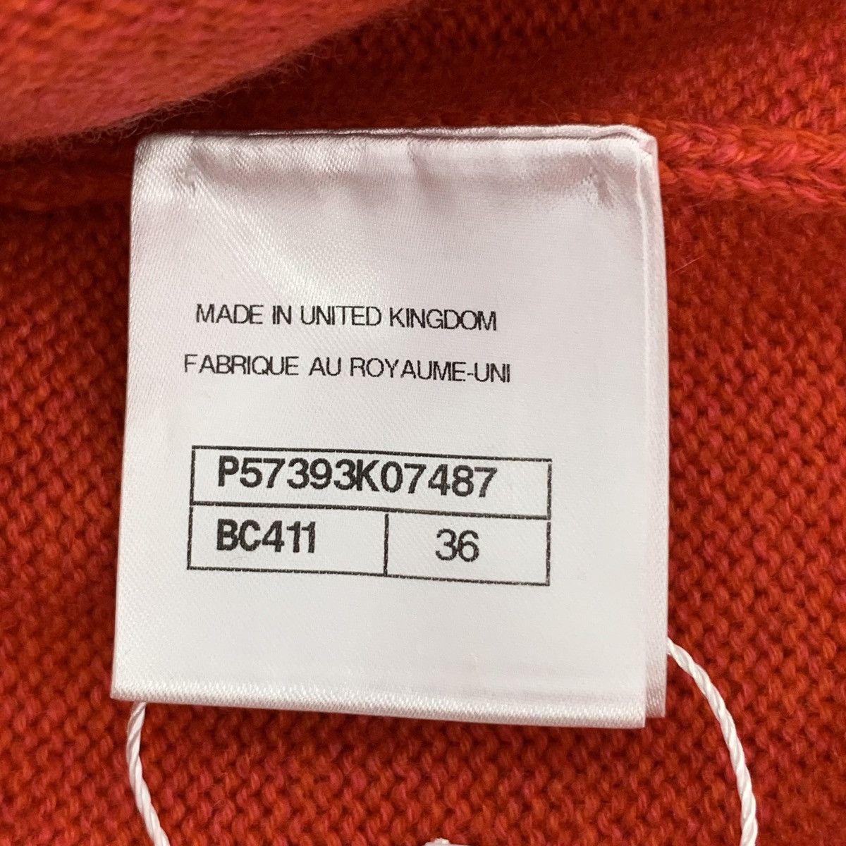 Chanel Chanel Red Pearl Button Cashmere Knit Dress K26WX Size XXS / US 00 / IT 34 - 7 Thumbnail