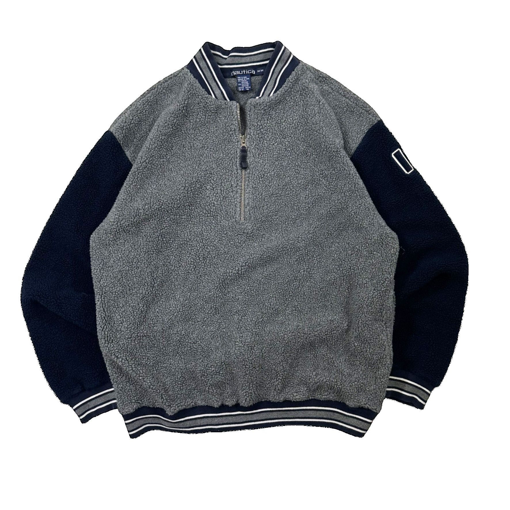 Vintage Vintage Nautica Sherpa Quarter Zip Sweater Size US M / EU 48-50 / 2 - 1 Thumbnail