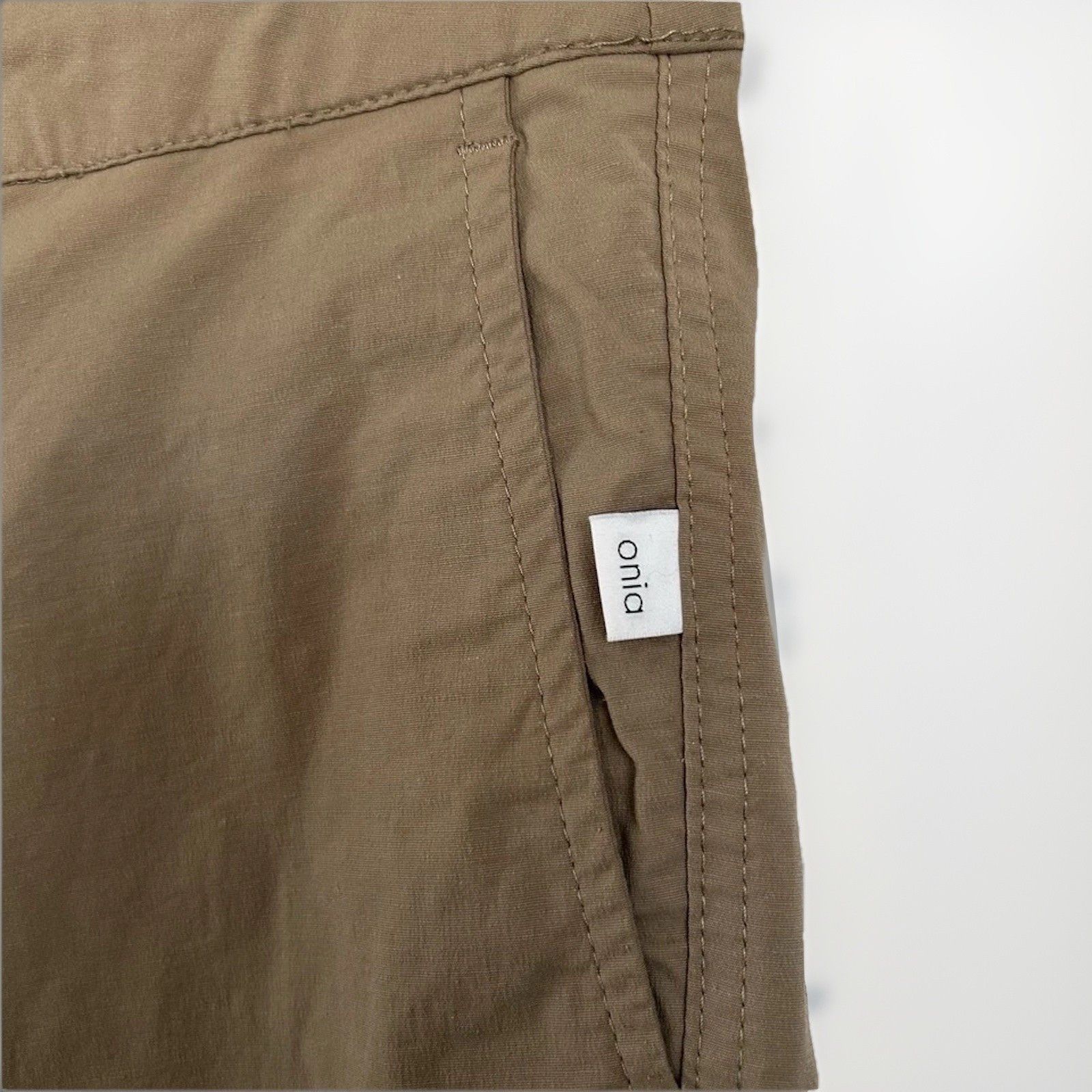 Onia Onia Chino Shorts Mens Sz 32 Khaki Cotton Blend Stretch 6"IN Size US 32 / EU 48 - 3 Thumbnail
