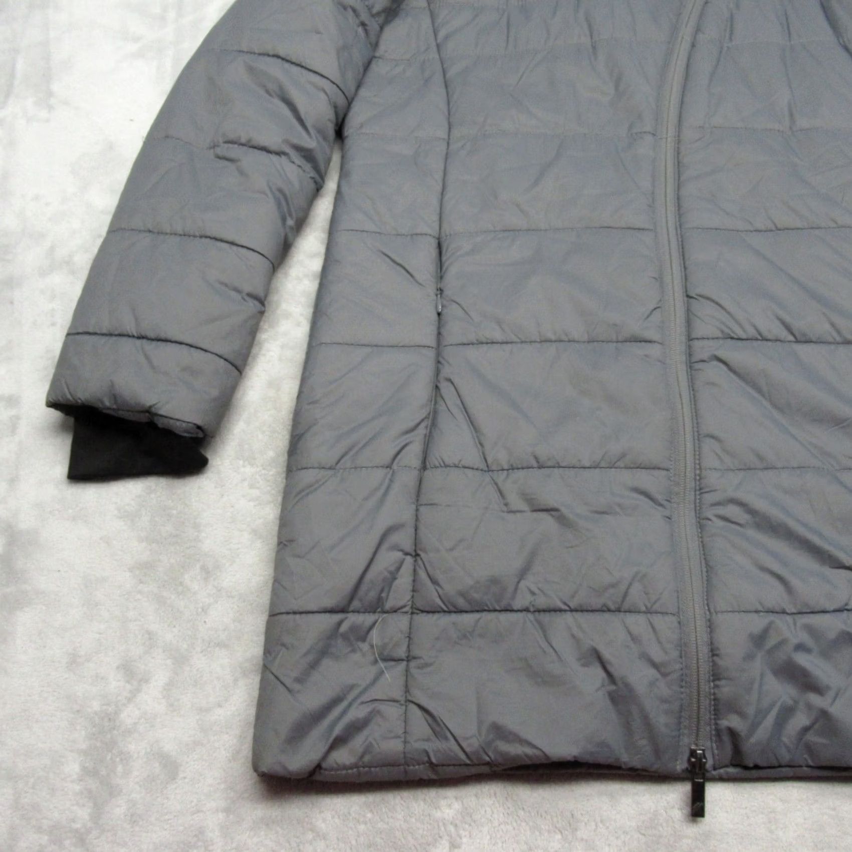Kyodan Kyodan Outdoor Jacket Womens Large Gray Zip Hood Full Zip Puffer Hiking Camp NWD Size L / US 10 / IT 46 - 7 Thumbnail