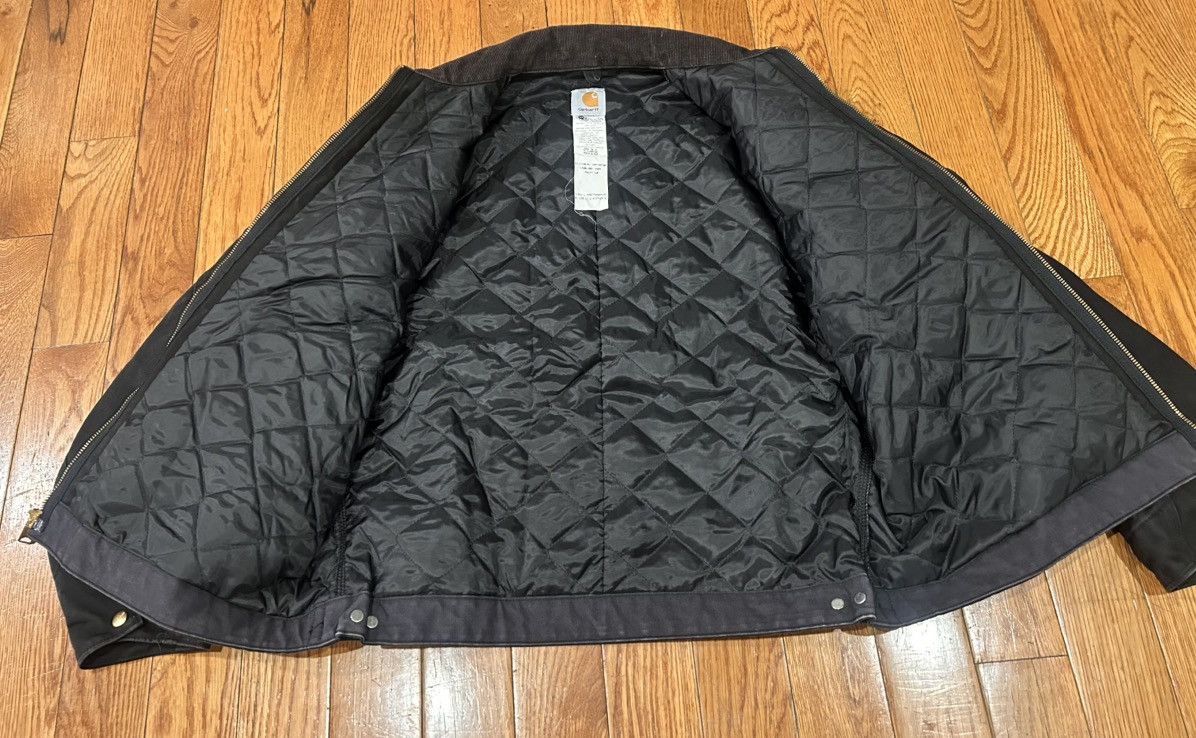 Carhartt Vintage Carhartt Detroit Jacket Coat J80 BLK Corduroy Collar Size US XL / EU 56 / 4 - 7 Thumbnail