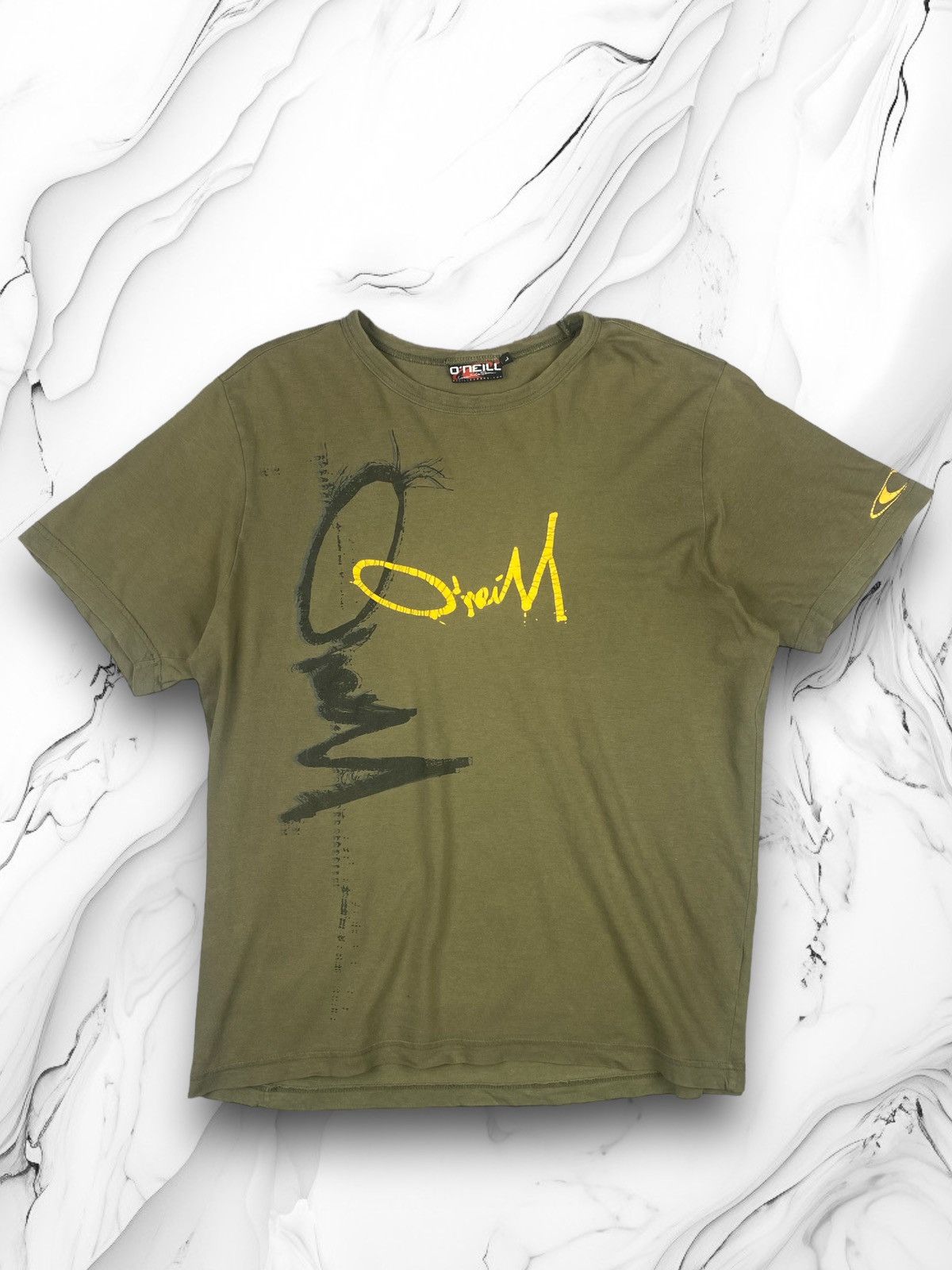O'Neill × Vintage Vintage ONEILL Big Logo Tee Shirt Size US L / EU 52-54 / 3 - 1 Thumbnail
