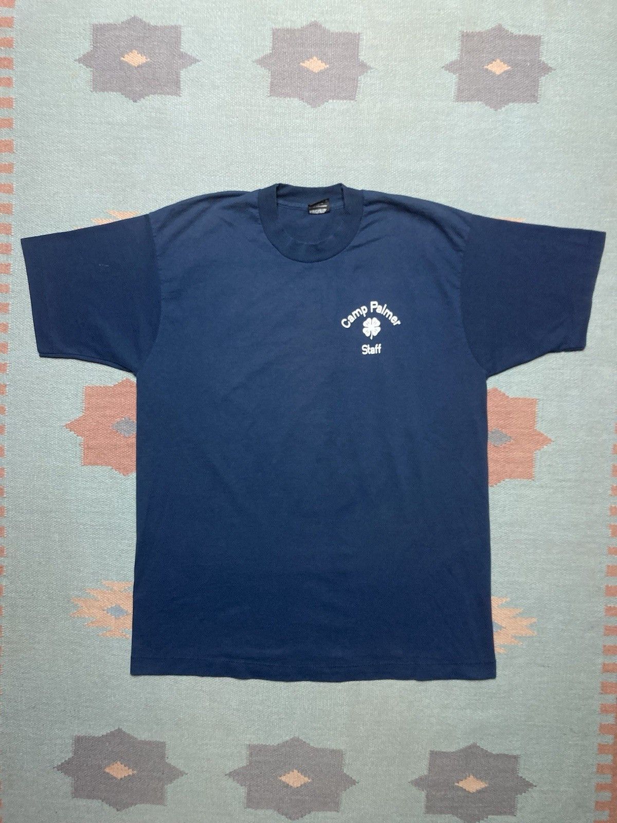 Fruit Of The Loom × Vintage 90s t shirt camp Palmer 4H farm single stitch skunk man XL Size US XL / EU 56 / 4 - 1 Thumbnail