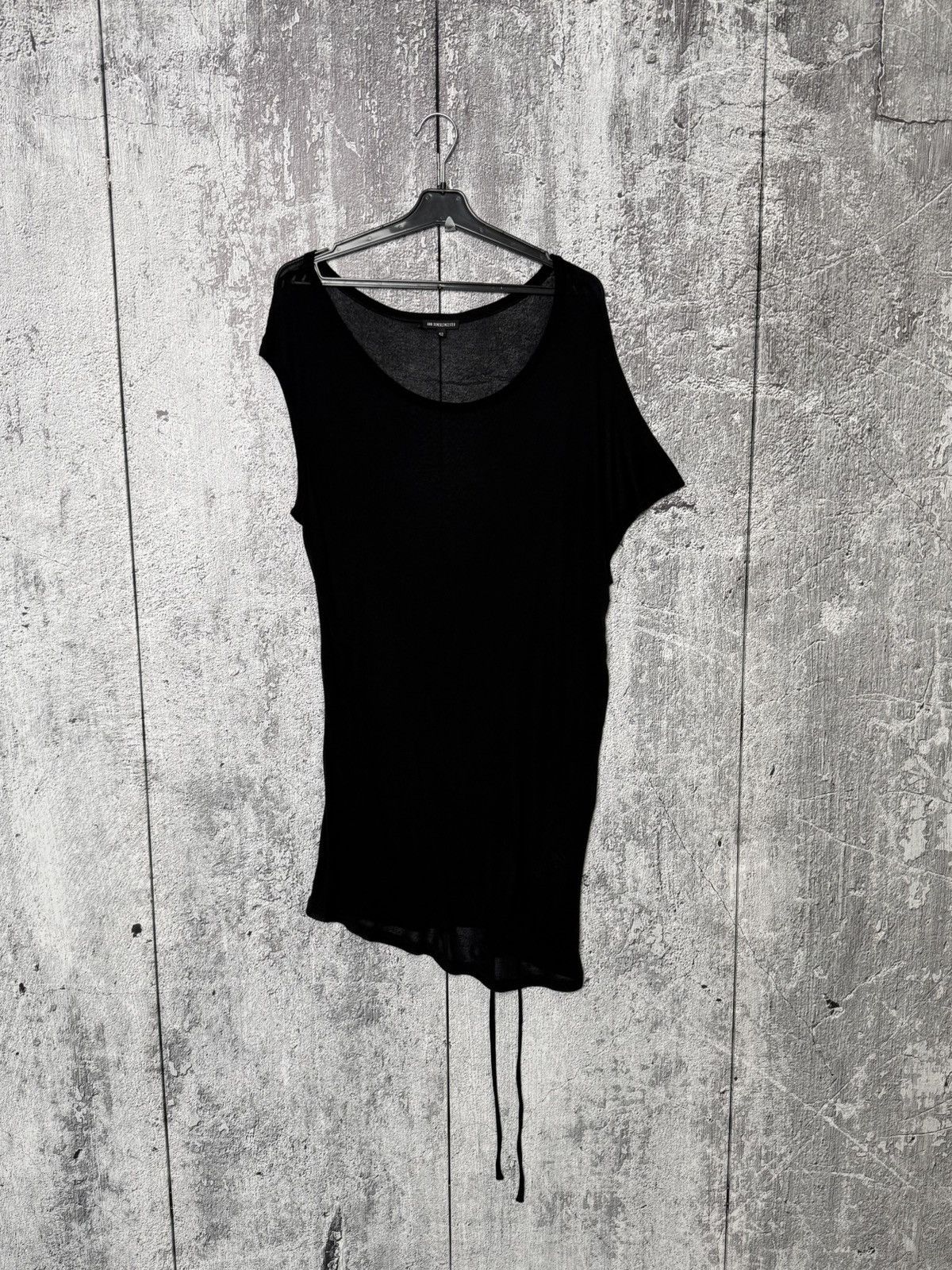 Ann Demeulemeester Ann Demeulemeester Avant-Garde Sheer Top Asymmetric Modal Size L / US 10 / IT 46 - 2 Thumbnail
