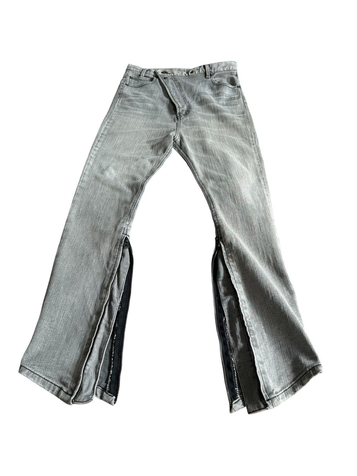 Japanese Brand 2011 ss - AG by Experiment high rise asymmetrical jeans Size US 30 / EU 46 - 3 Thumbnail