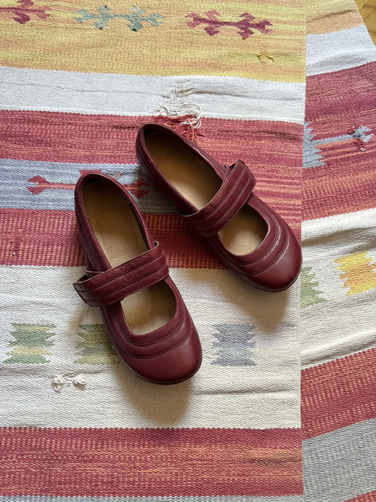 Clarks Vintage 00’s Clarks Air y2k Genuine Leather Flats Size US 8 / IT 38 - 5 Thumbnail