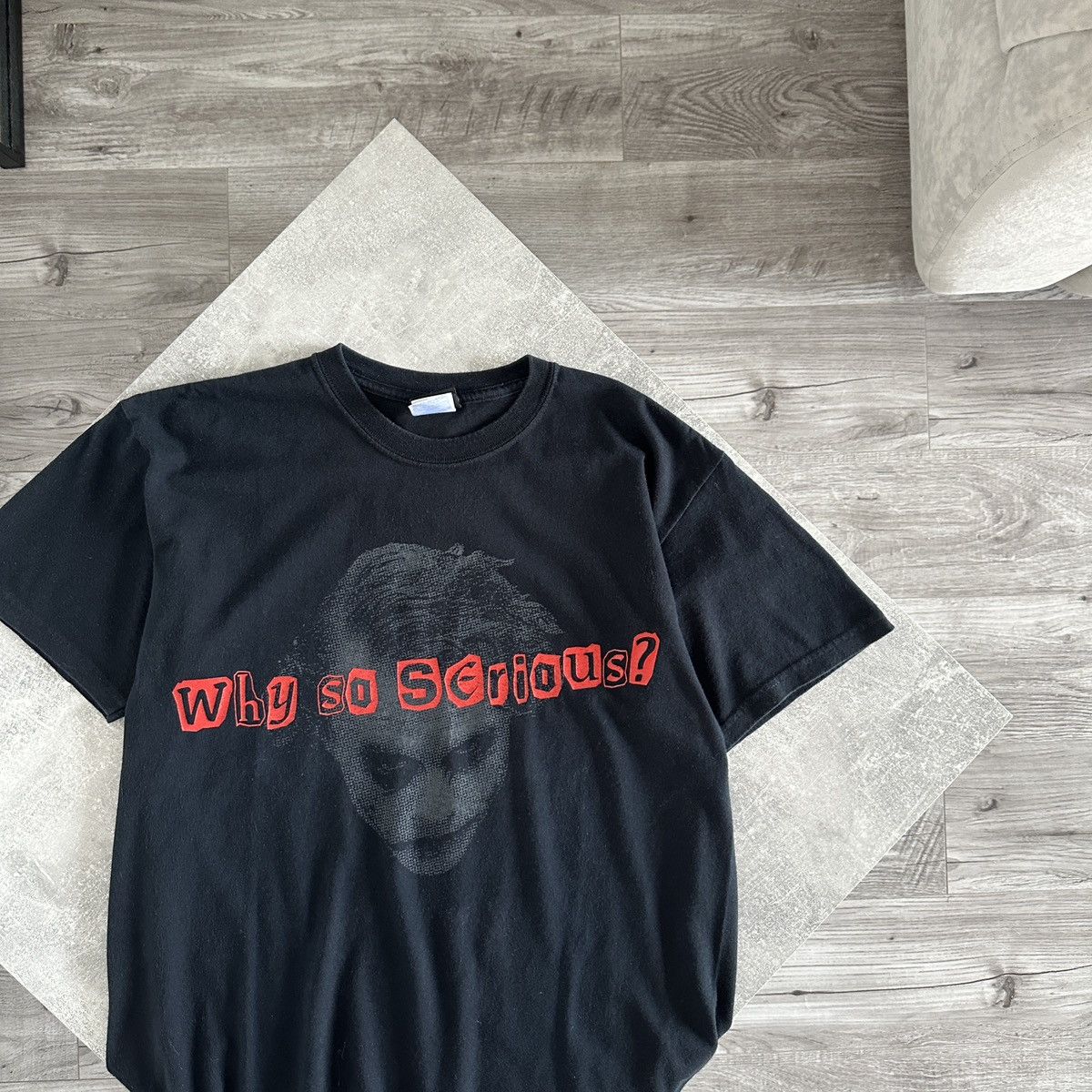 Vintage Vintage 00s Joker Why so serious tee DC Dark Knight 2008 y2k Size US M / EU 48-50 / 2 - 2 Thumbnail