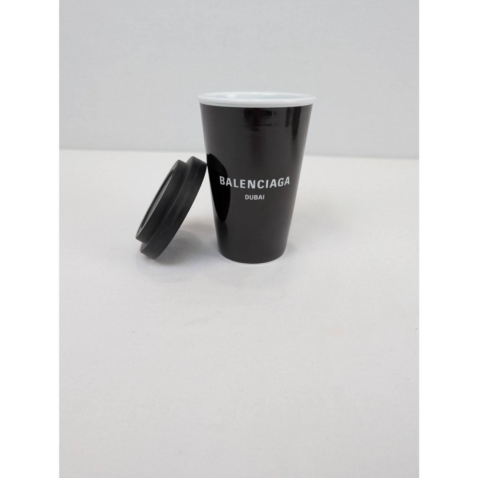 Balenciaga o1rshd1 Q:3 / Size: OS / Dubai Porcelain Coffee Cup in Black Size ONE SIZE - 6 Thumbnail