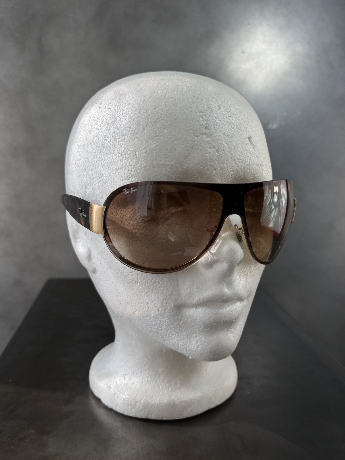 RayBan × Vintage 2000s Ray-Ban Aviators Vintage Shield Sunglass Y2K RB 001/13 Size ONE SIZE - 3 Thumbnail