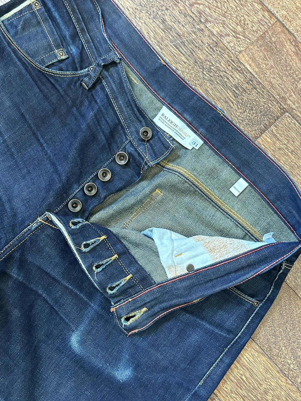 Japanese Brand × Raleigh Denim Raleigh Denim Graham Selvage Raw Original Size 31 Size US 31 - 6 Thumbnail