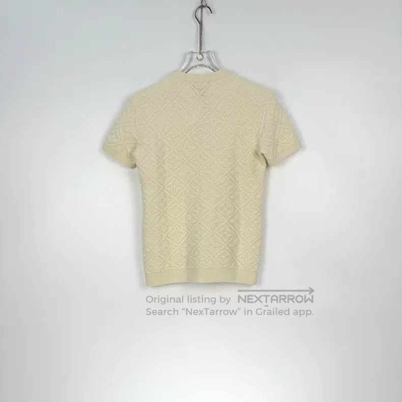 Louis Vuitton Louis Vuitton White woolen short sleeve sweater with full Size US S / EU 44-46 / 1 - 4 Thumbnail