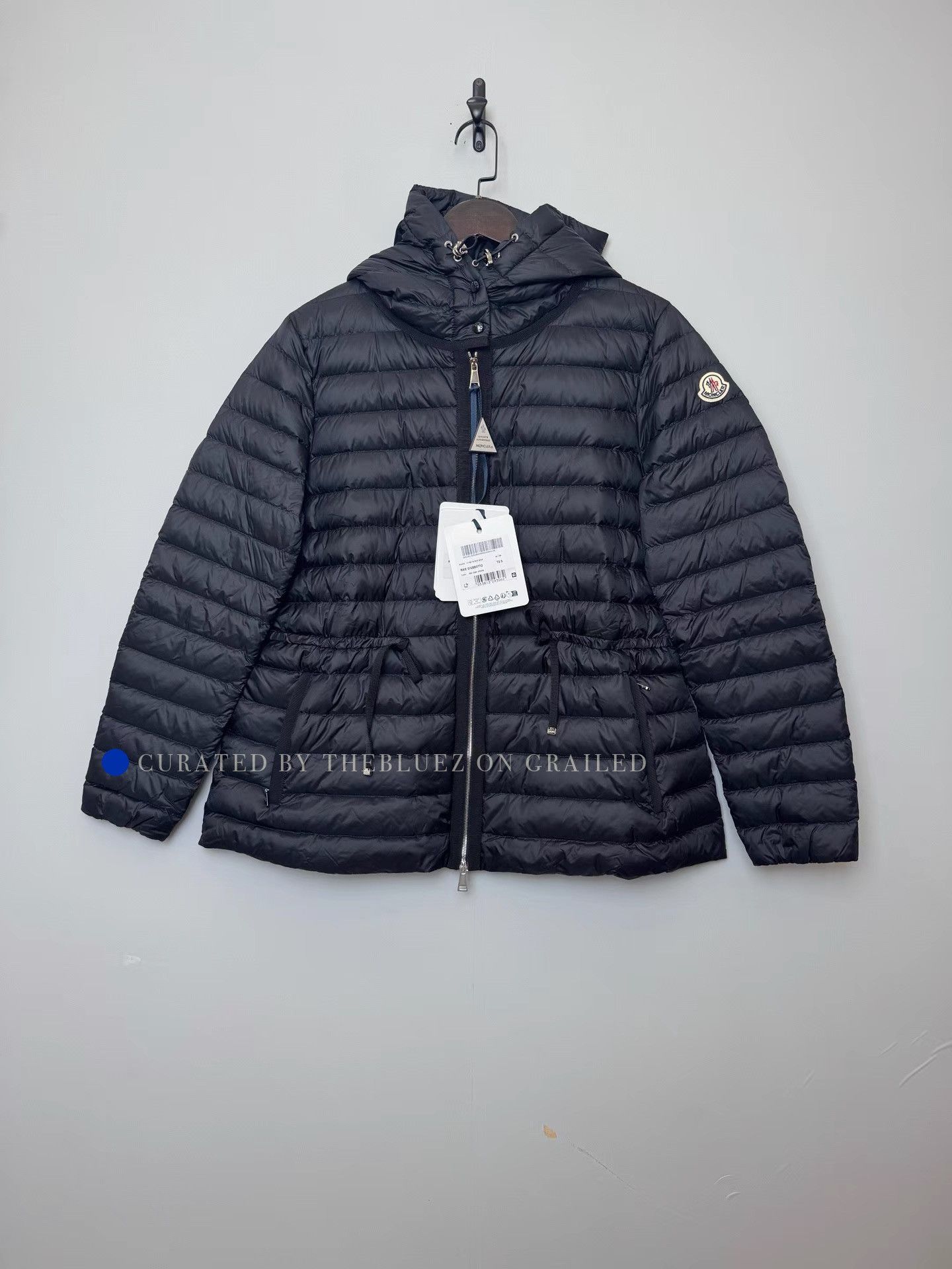 Moncler Black Down Jacket with Elastic Hood, XXL Size US XXL / EU 58 / 5 - 1 Thumbnail