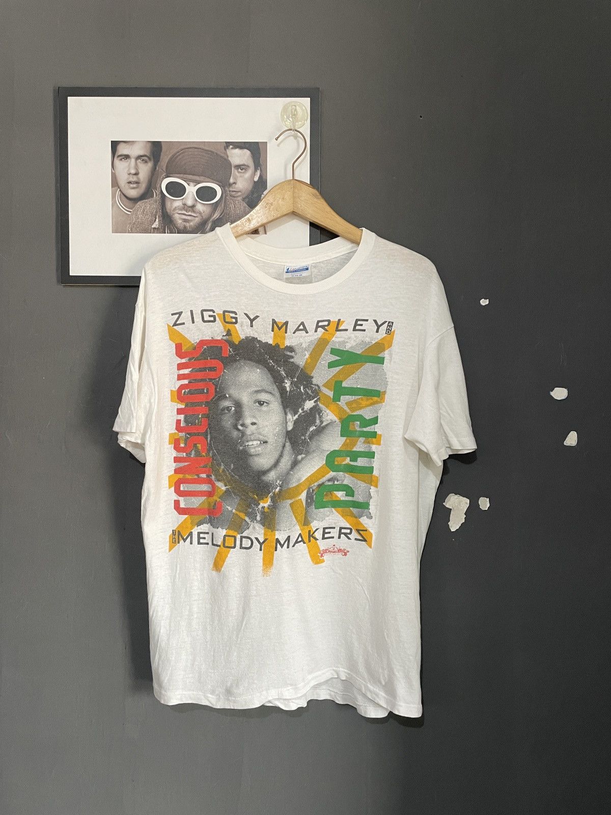 Image of Bob Marley x Vintage Ziggy Marley in White, Men's (Size XL)