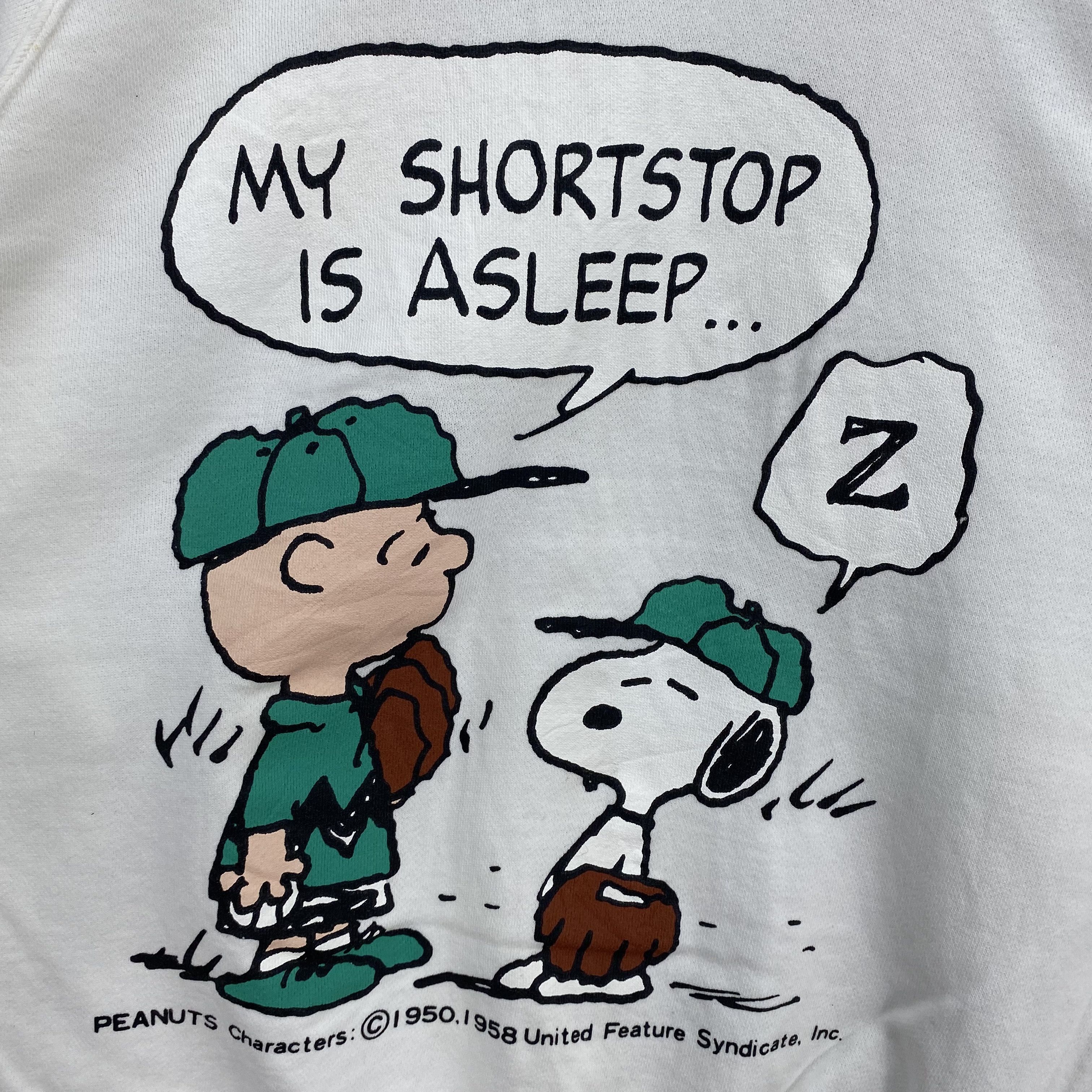 Vintage Vintage 90s Peanut Snoopy Baseball Sweatshirt Cartoon Size US M / EU 48-50 / 2 - 3 Thumbnail