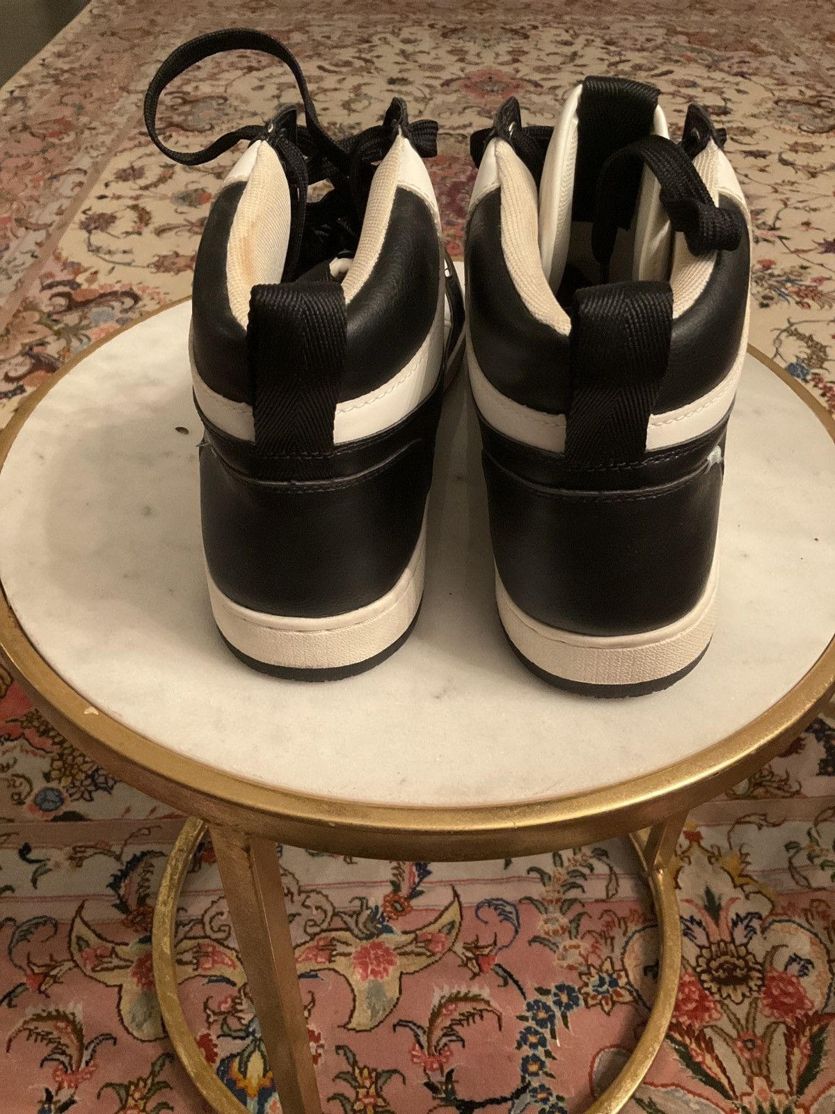 H&M H&M Black and White High Top Sneakers Size US 10.5 / EU 43-44 - 6 Thumbnail