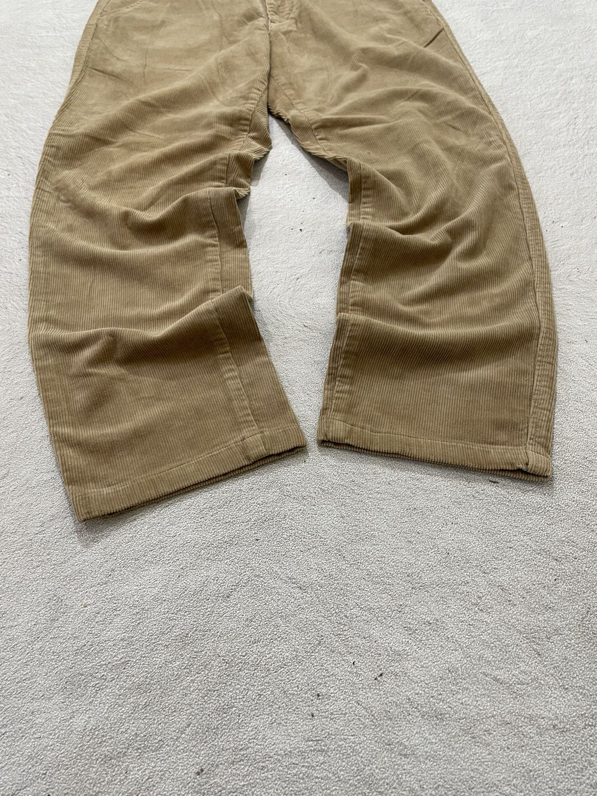 Japanese Brand 2000s Takeo Brown Corduroy Pants Wide Leg Y2K Japan Style Size US 33 - 3 Thumbnail