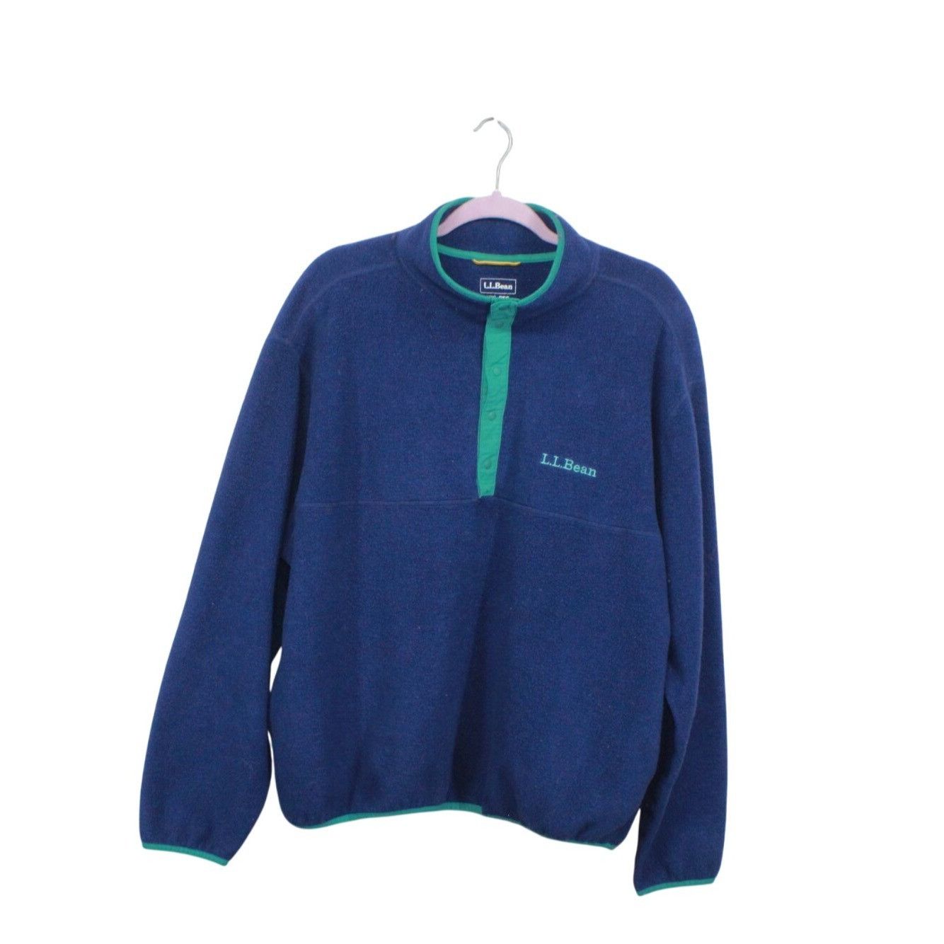 L.L. Bean LL Bean Mens Bean's Classic Snap Fleece II Pullover Sweater Size US XL / EU 56 / 4 - 1 Thumbnail