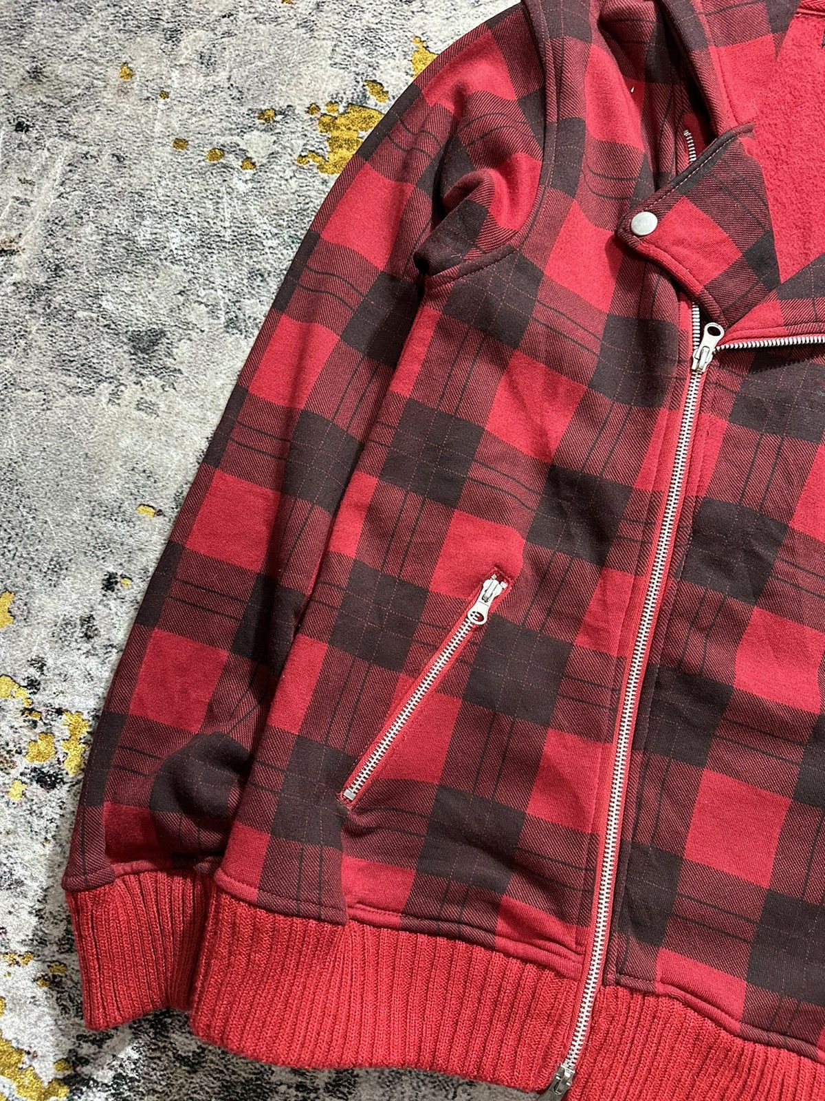 14th Addiction ASSYMETRICAL PLAID BULLET NOISE MULTIZIPPER GOTHIC LGB STYLE Size US M / EU 48-50 / 2 - 7 Thumbnail