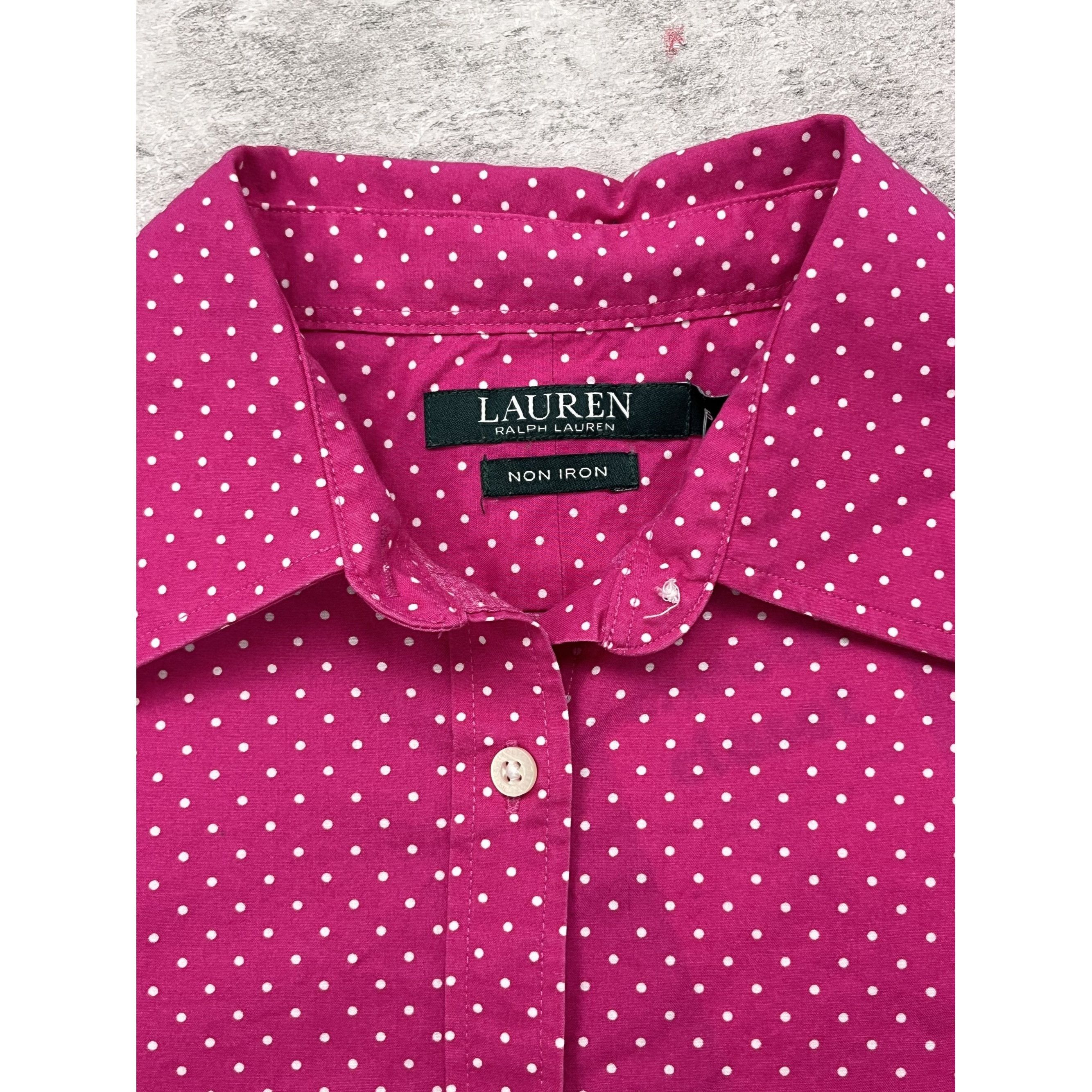 Ralph Lauren Ralph Lauren Pink Polka Button Up Size S / US 4 / IT 40 - 4 Thumbnail