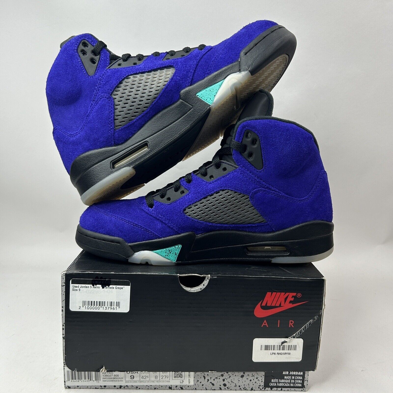 Nike Nike Air Jordan 5 Retro OG “Alternate Grape” 2023 Size US 9 / EU 42 - 3 Thumbnail