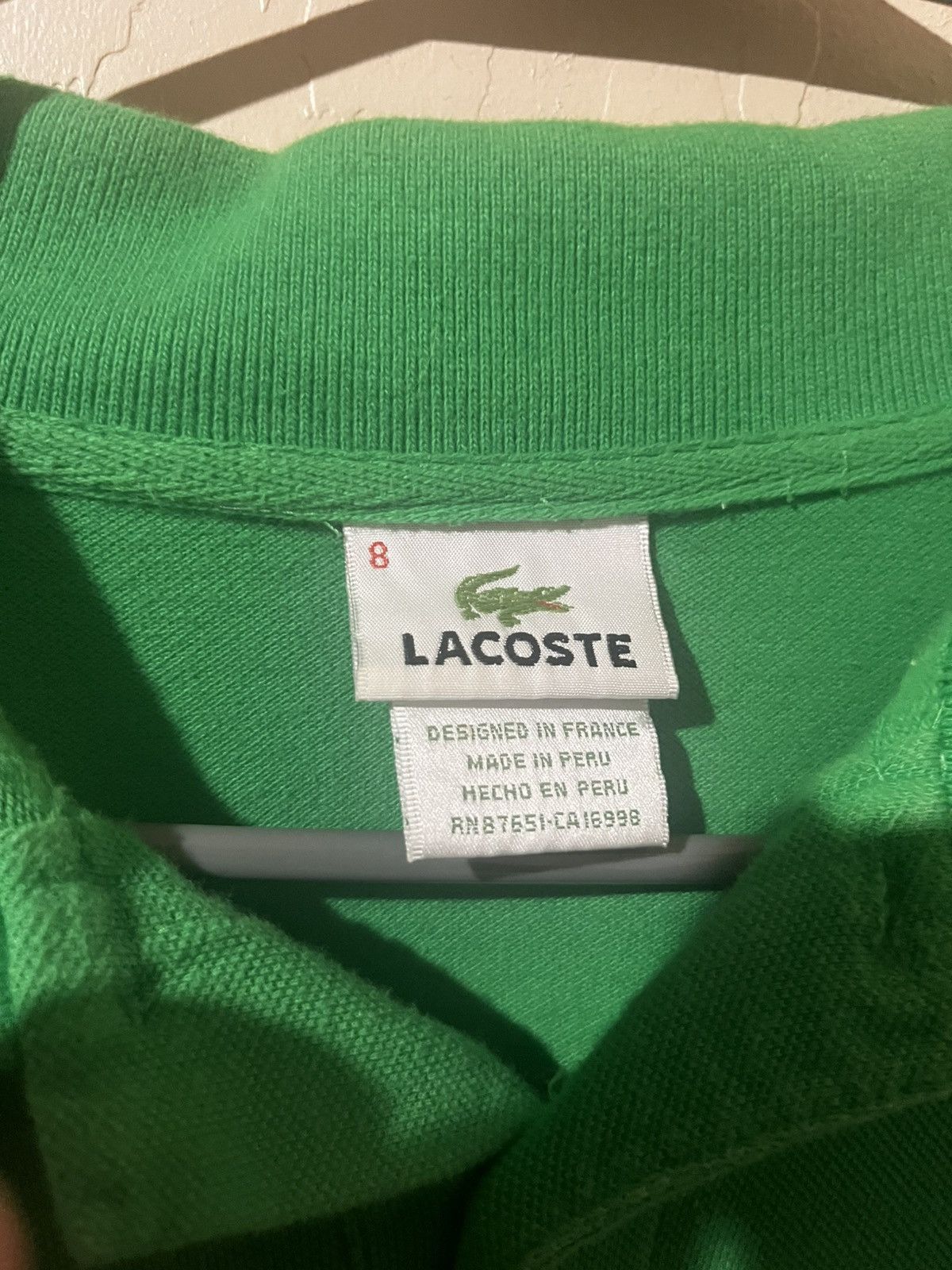 Lacoste Green Lacoste Polo Size US XXL / EU 58 / 5 - 3 Thumbnail