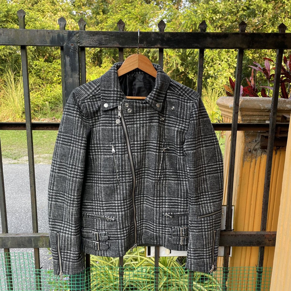 Japanese Brand 🔥🇯🇵Vintage No.ID Double Collar Punk Styles Heavy Wool Jacket Size US S / EU 44-46 / 1 - 1 Thumbnail