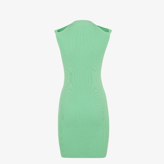 Fendi o1loc1c0824 Dress in Green Size M / US 6-8 / IT 42-44 - 2 Thumbnail