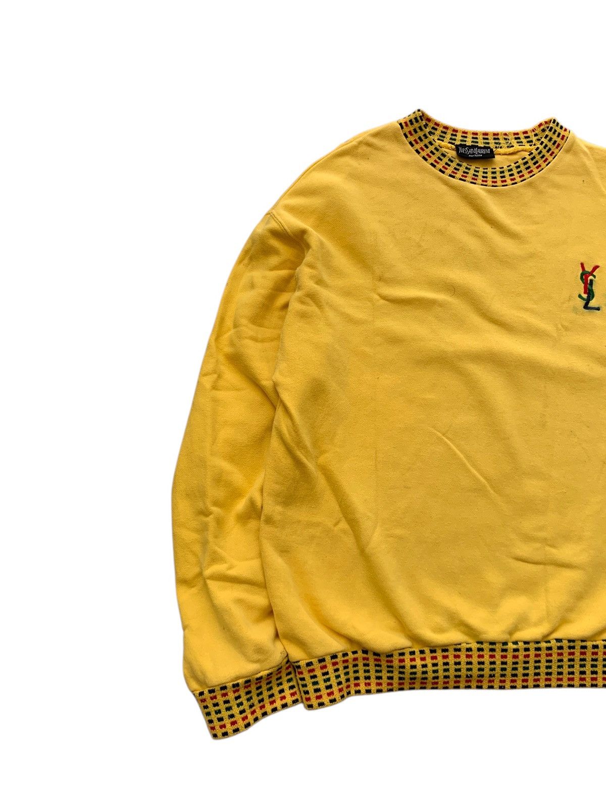 Yves Saint Laurent 🔥VTG YSL POUR HOMME CREWNECK SWEATSHIRT Size US M / EU 48-50 / 2 - 6 Thumbnail
