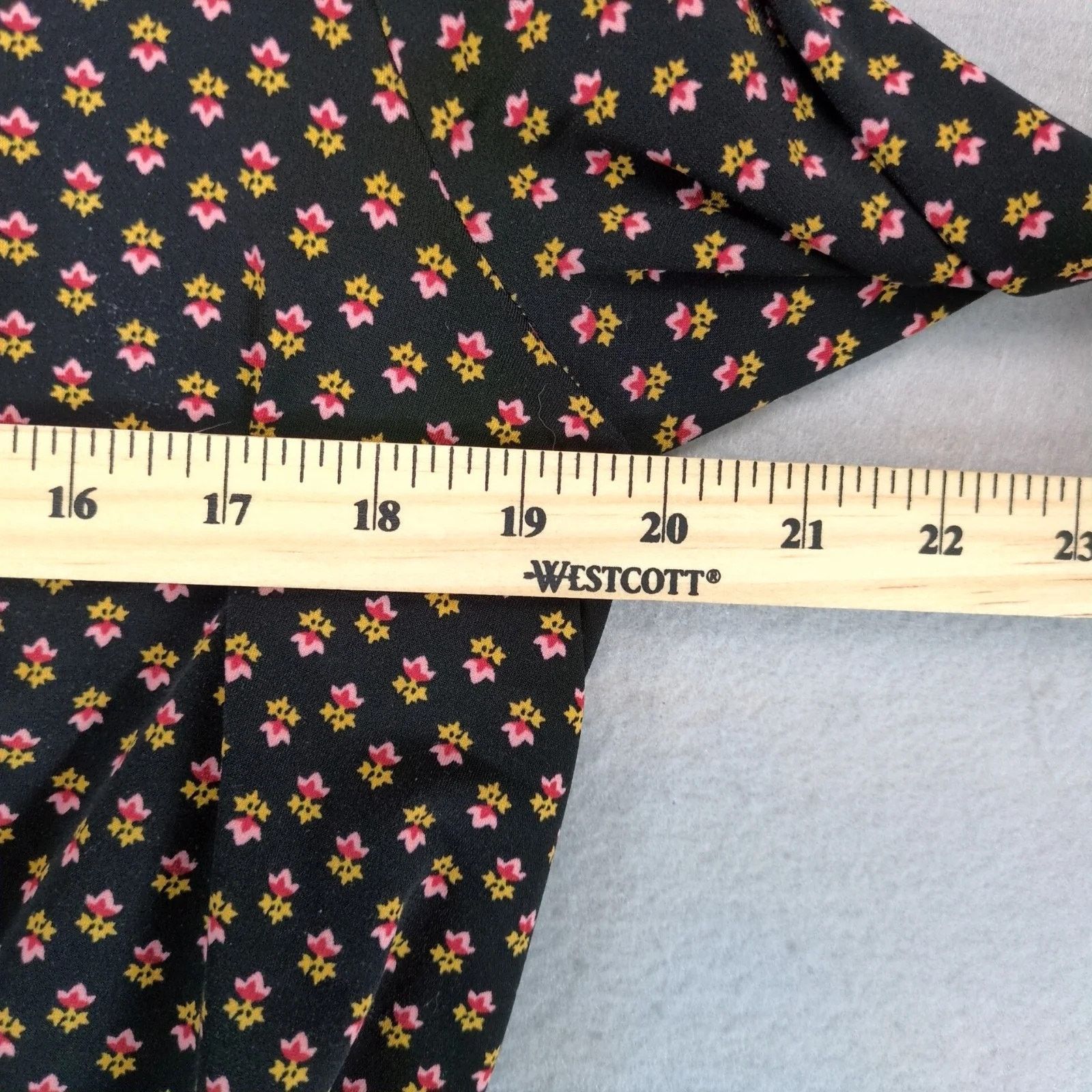 Loft Loft Floral Black Blouson Dress Sz 8 Keyhole Neck Long Slv Size M / US 6-8 / IT 42-44 - 6 Thumbnail