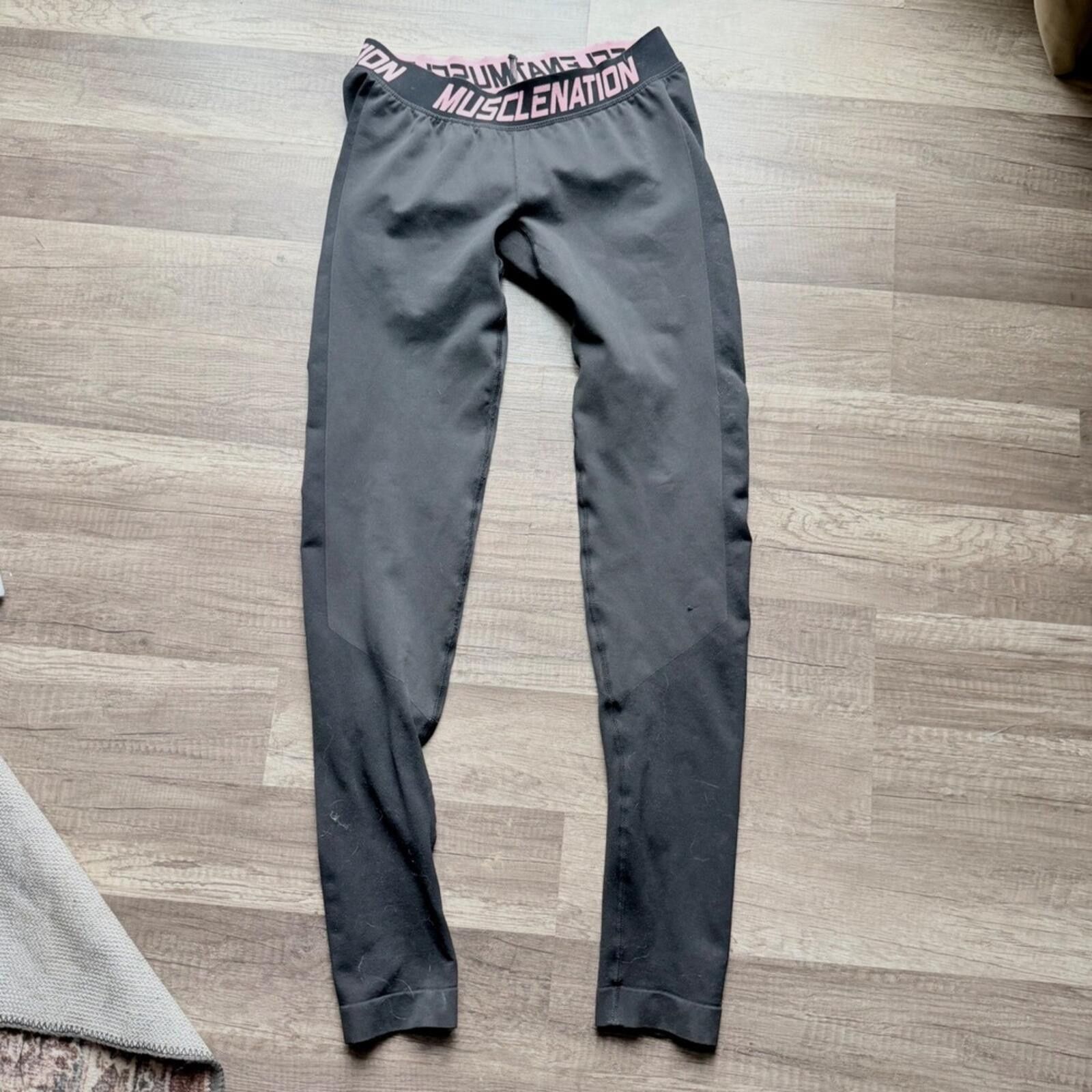Other Muscle Nation Womens Gray Athletic Training Leggings Size 32" / US 10 / IT 46 - 1 Thumbnail