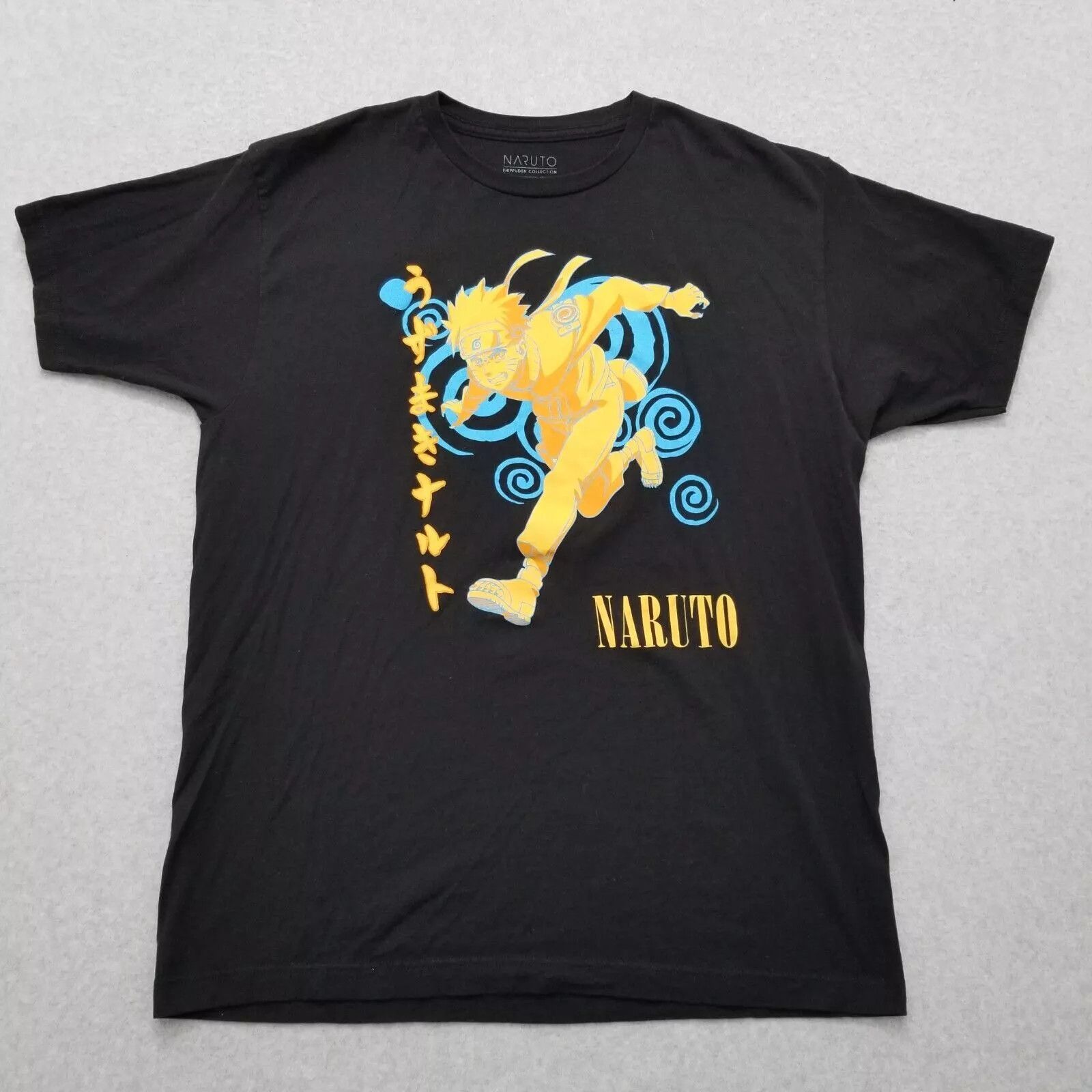 Other Naruto Shirt Mens XL Black Short Sleeve Anime Shippuden Size US XL / EU 56 / 4 - 1 Thumbnail