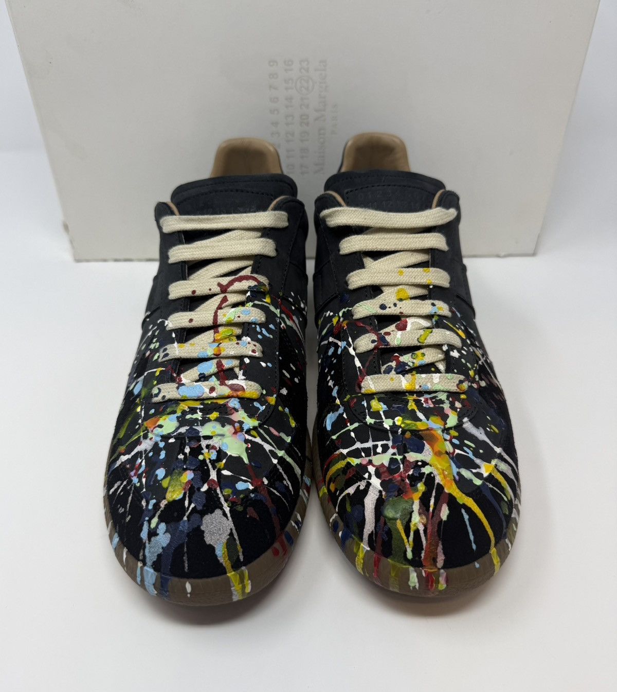 Maison Margiela Maison Margiela Paint Splatter Replica GAT Black Size US 8 / EU 41 - 2 Thumbnail