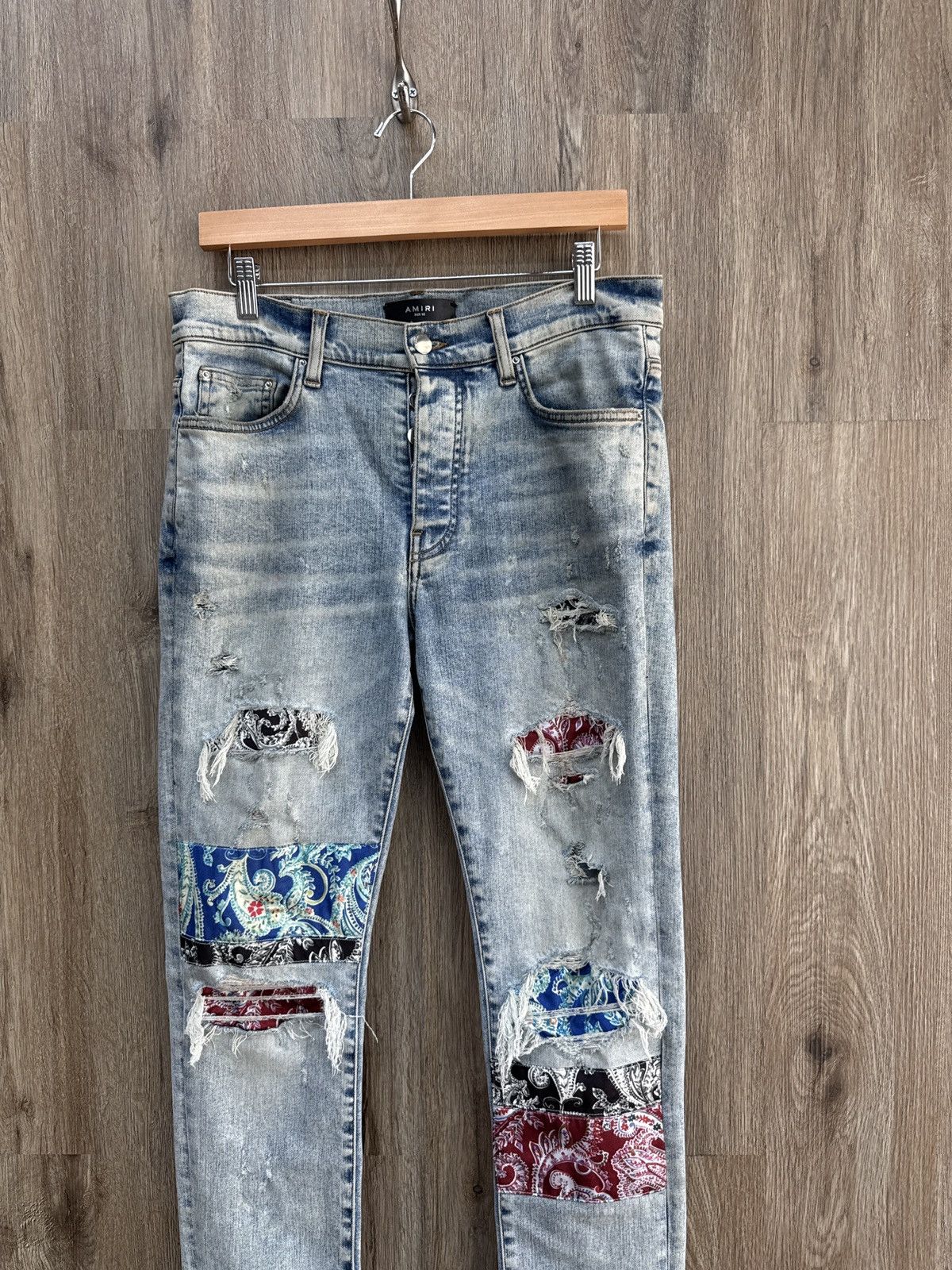 Amiri Amiri Pajama Art Patch Jeans Size US 33 - 2 Thumbnail