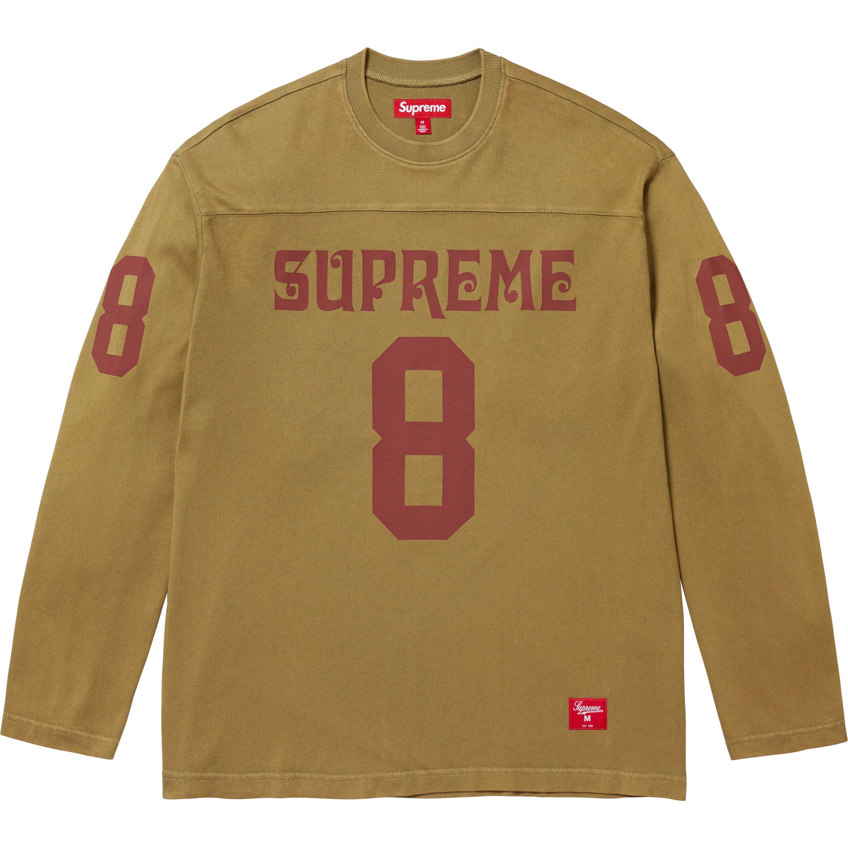 シャツ Supreme 24ss football top ls 99 Supreme 99 L/S Football Top White Men's - SS24 - US