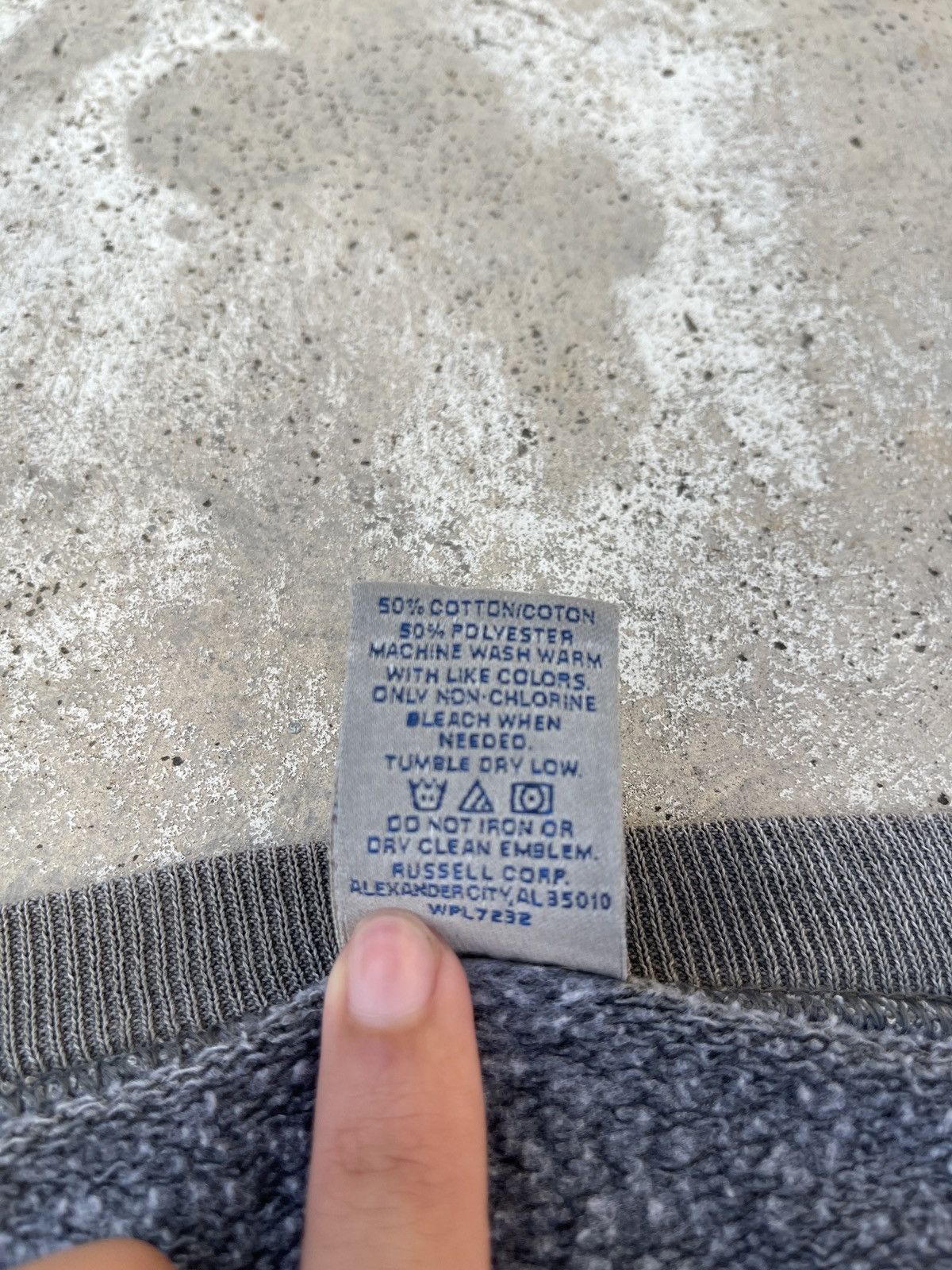 Russell Athletic × Vintage Vintage 90s Russell Athletic Blank Hoodie Size US L / EU 52-54 / 3 - 10 Thumbnail