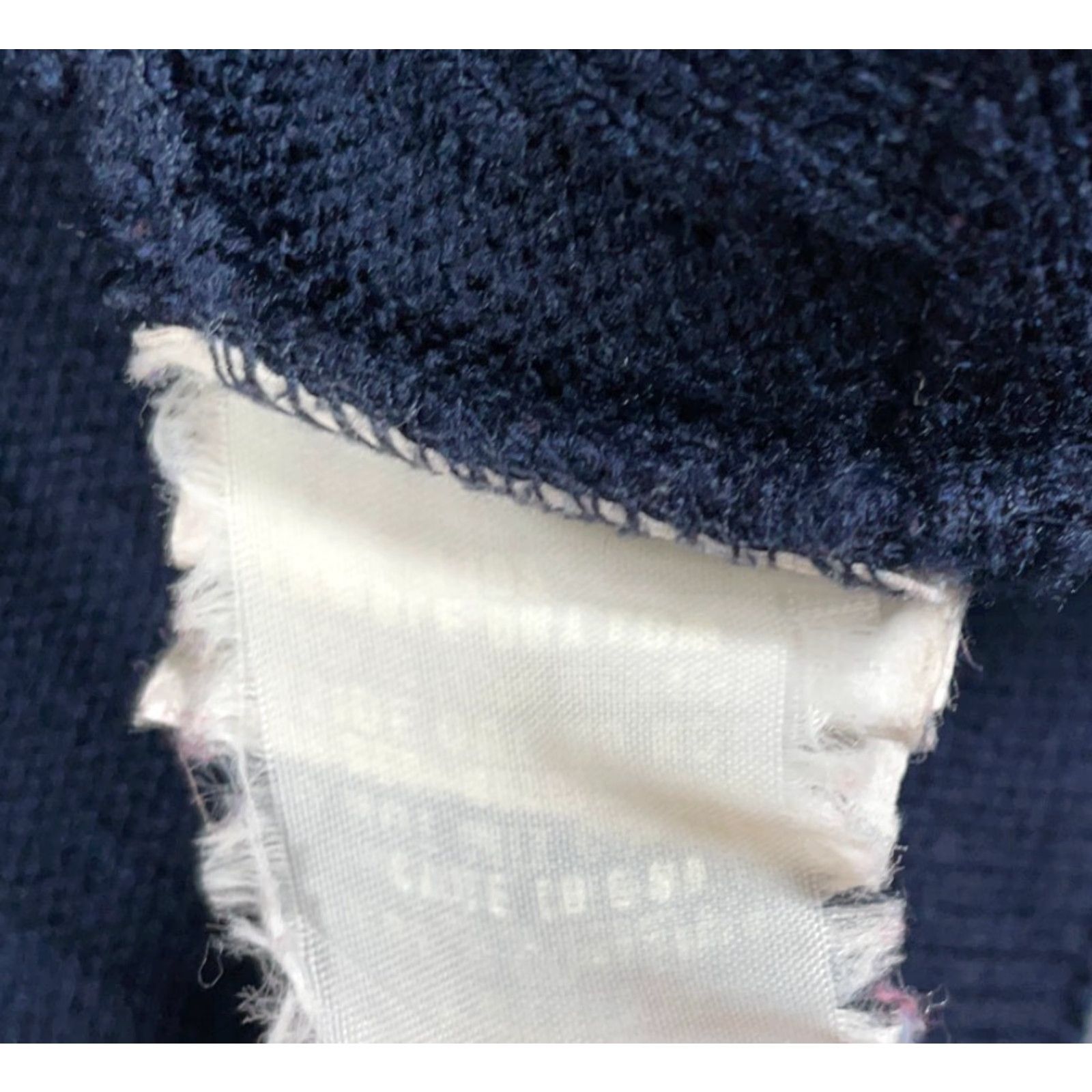 Vintage VINTAGE Grandpa Cardigan Shirt Men L Dark Blue 80s Distressed Knit USA Made SFKM Fall Winter 80s Retro Mens Size US L / EU 52-54 / 3 - 5 Thumbnail