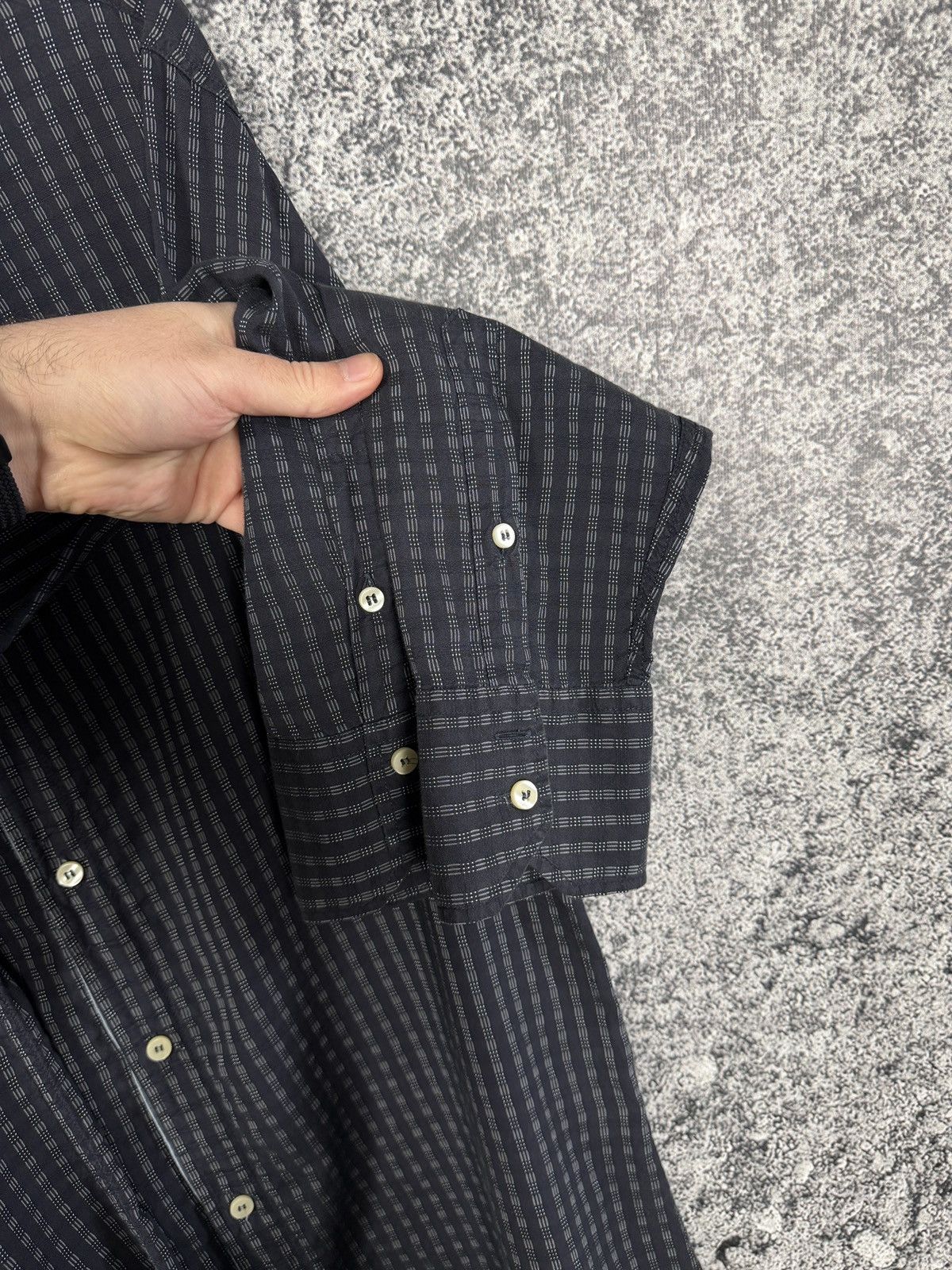 Armani Armani Jeans Long Sleeve Shirt Button Up AJ Check Pattern XL Size US XL / EU 56 / 4 - 6 Thumbnail