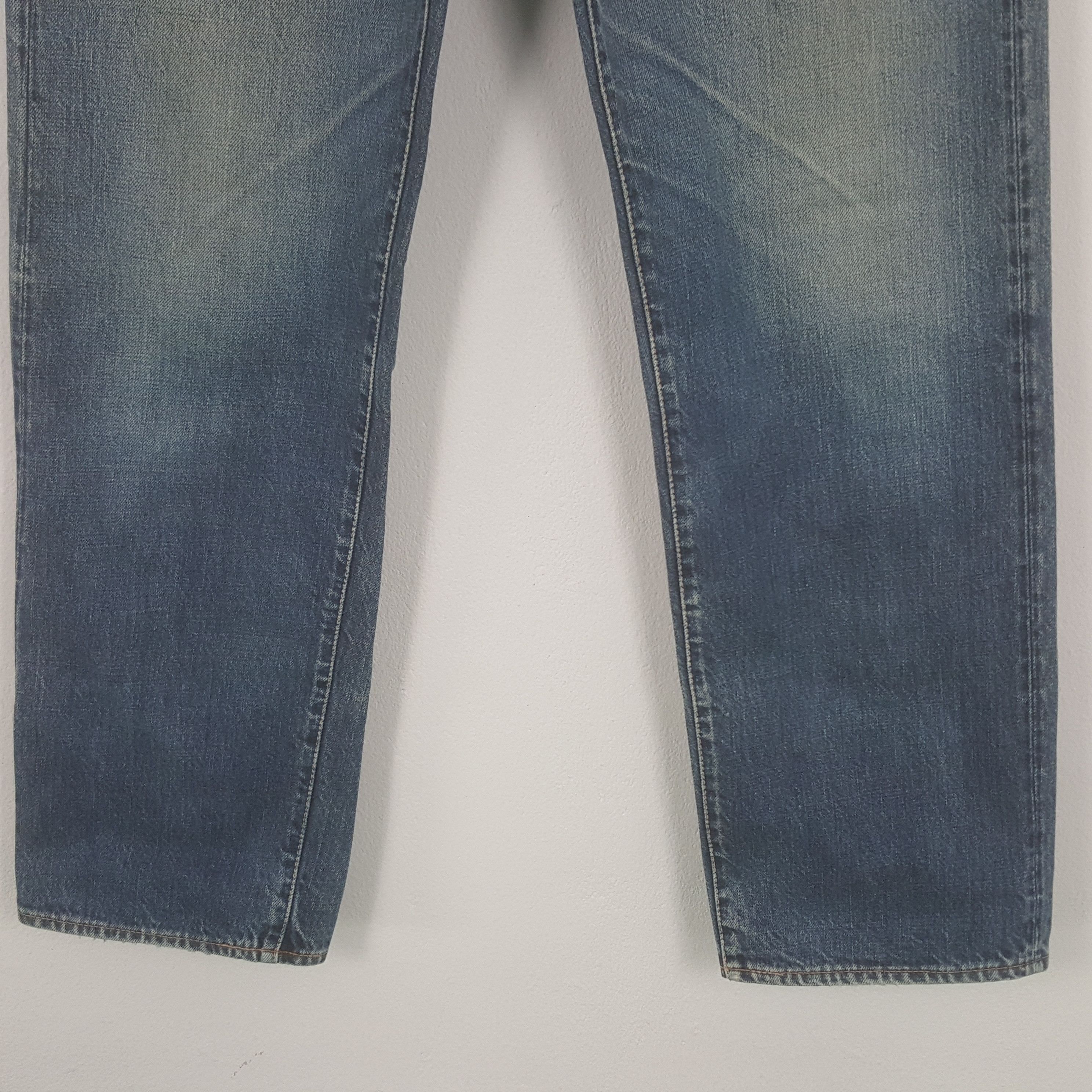 Evisu × Japanese Brand Vintage Evisu Selvedge Custom Daicock Red Art Denim Jeans Size US 29 - 6 Thumbnail