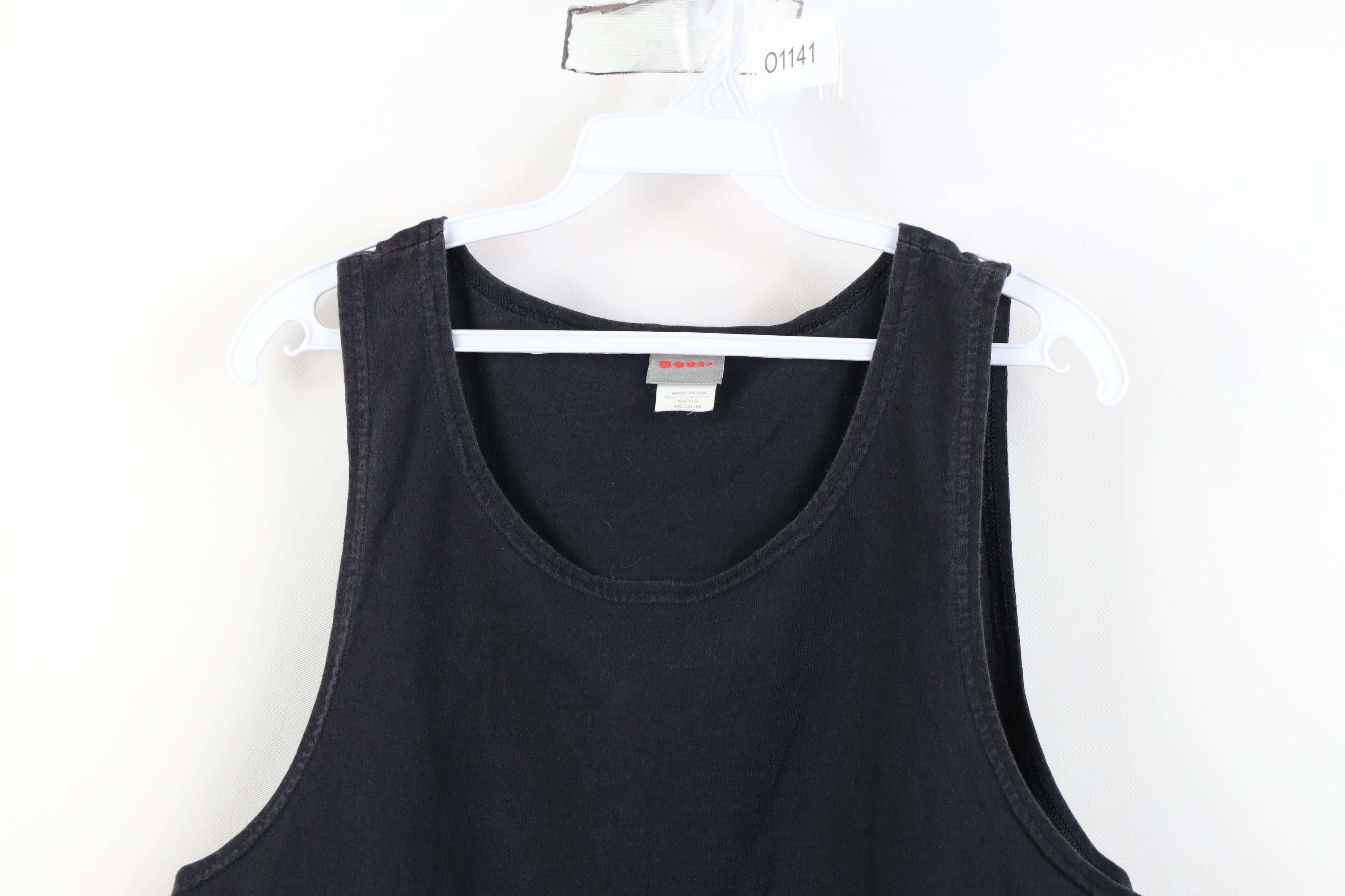 Vintage Vintage 90s Streetwear Cotton Tank Top T-Shirt Black USA Size US M / EU 48-50 / 2 - 2 Thumbnail