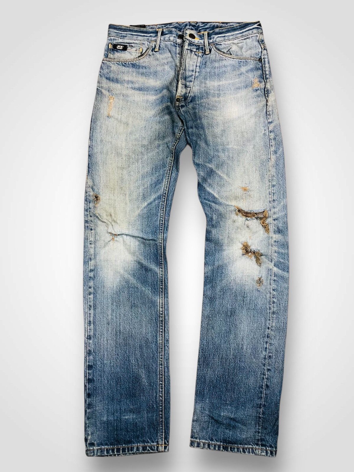 55DSL 55DSL Pearn Slim Fit Ripped Denim Jeans (38) Size US 28 / EU 44 - 1 Thumbnail