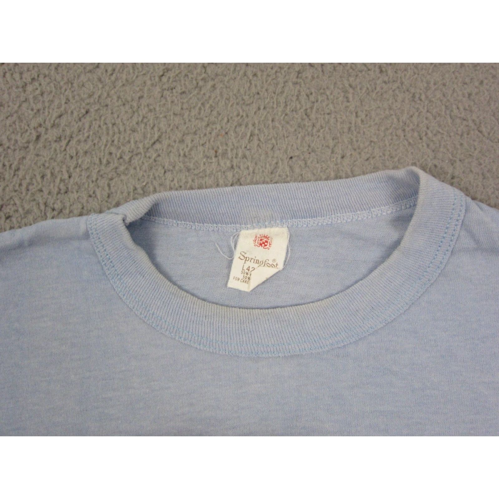 Vintage VINTAGE Springfoot Shirt Mens L Blue 90s USA Insanity Is Hereditary T-Shirt Size US L / EU 52-54 / 3 - 6 Thumbnail