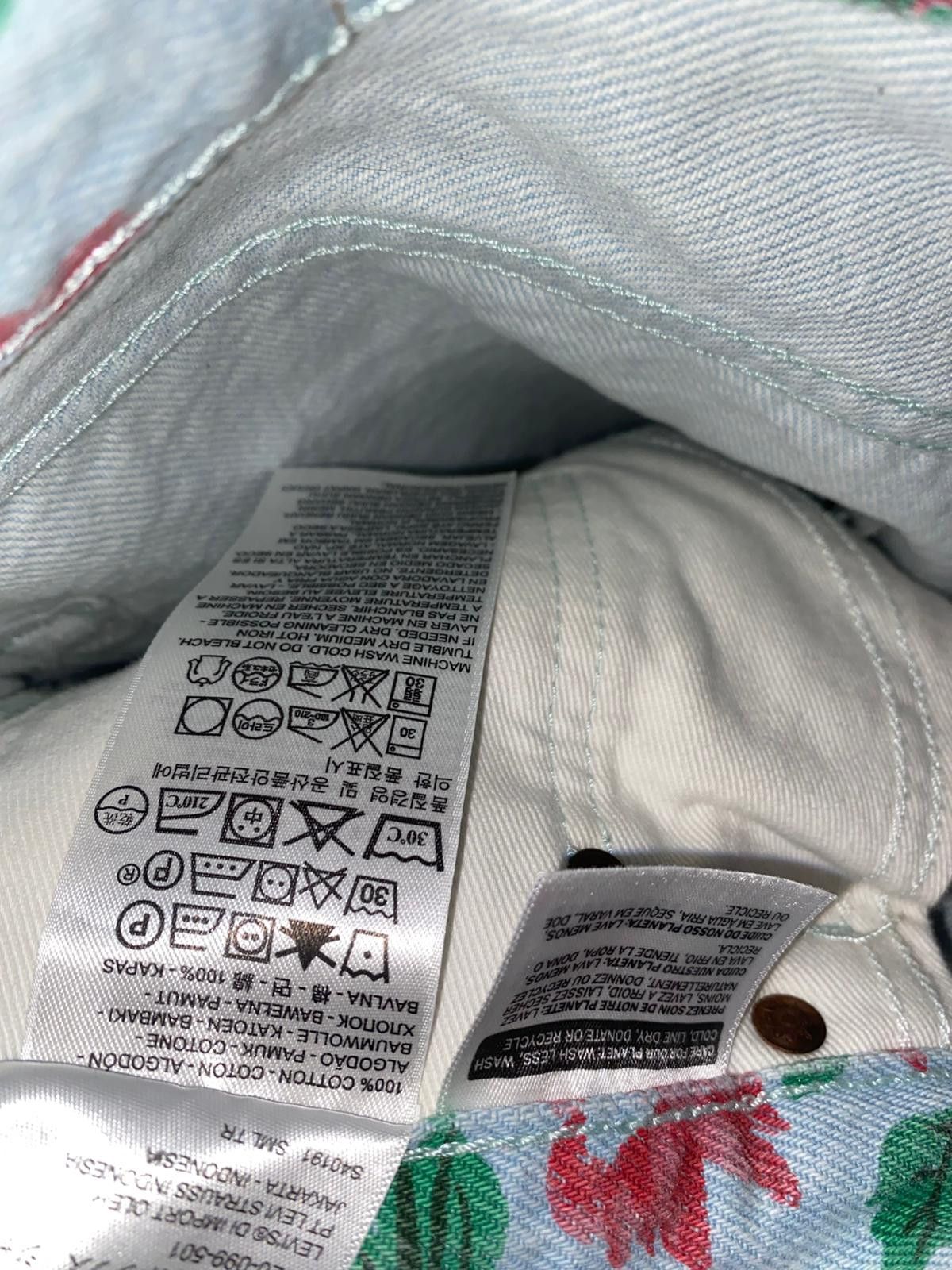 Levi's × Supreme Supreme x Levi's Floral Jeans Light Blue Size 33" - 6 Thumbnail