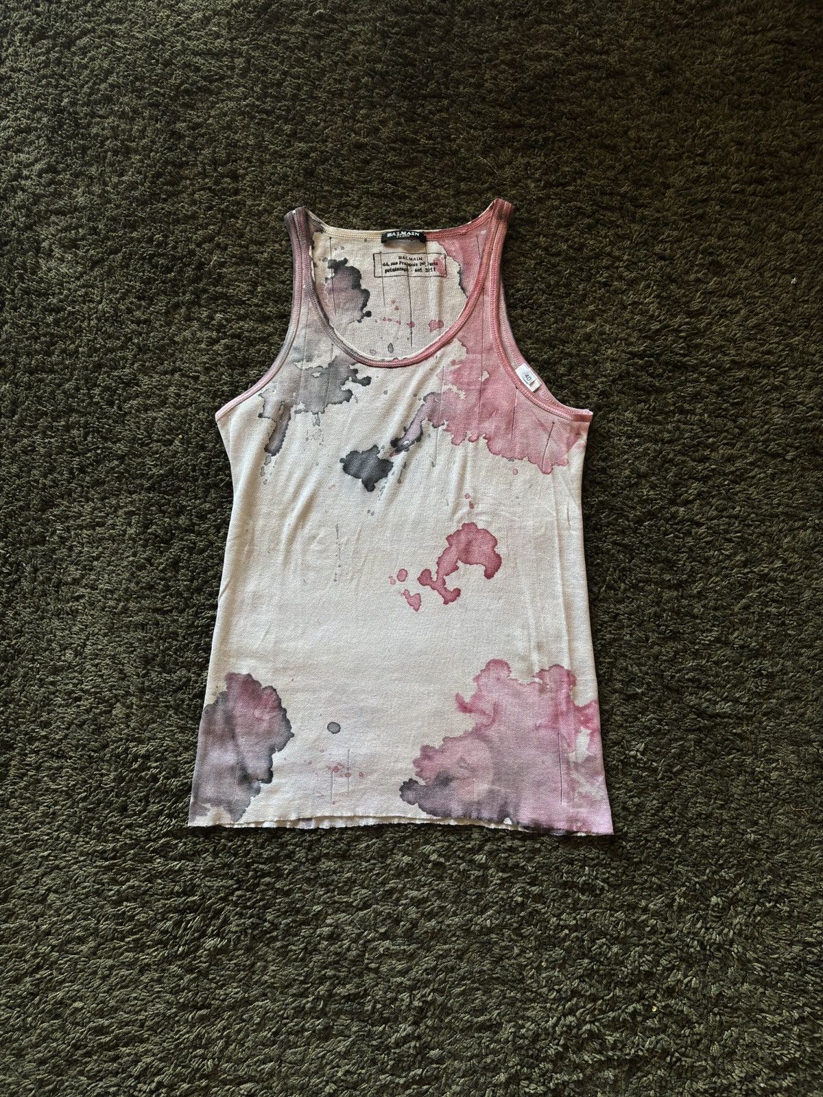 Balmain SS11 Balmain Runway Splatter Tank Top (Decarnin) Size US S / EU 44-46 / 1 - 1 Thumbnail