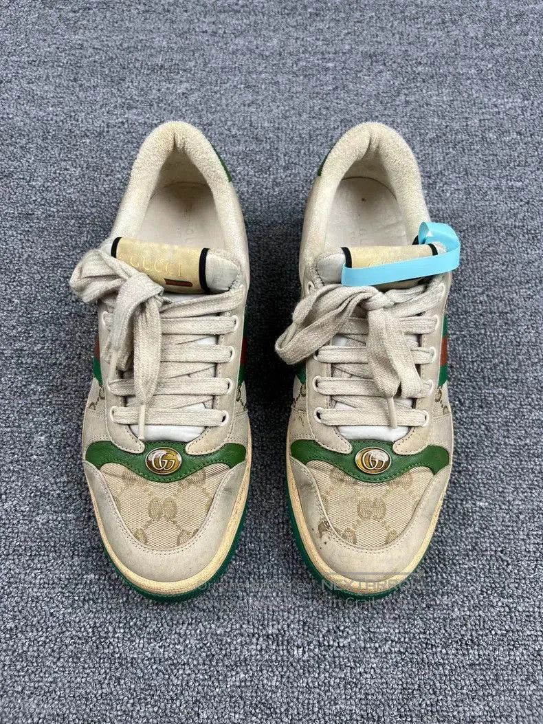 Gucci Gucci Distressed Low-Top Sneakers. Size US 8.5 / EU 41-42 - 3 Thumbnail